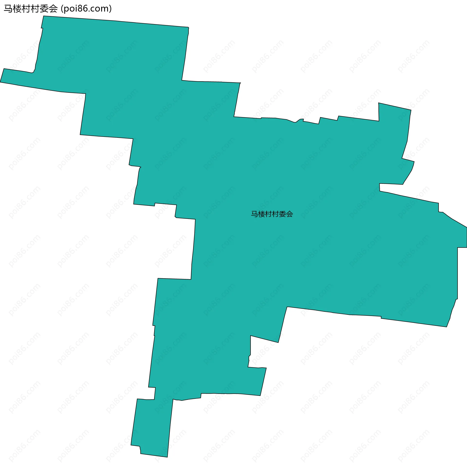 马楼村村委会边界地图