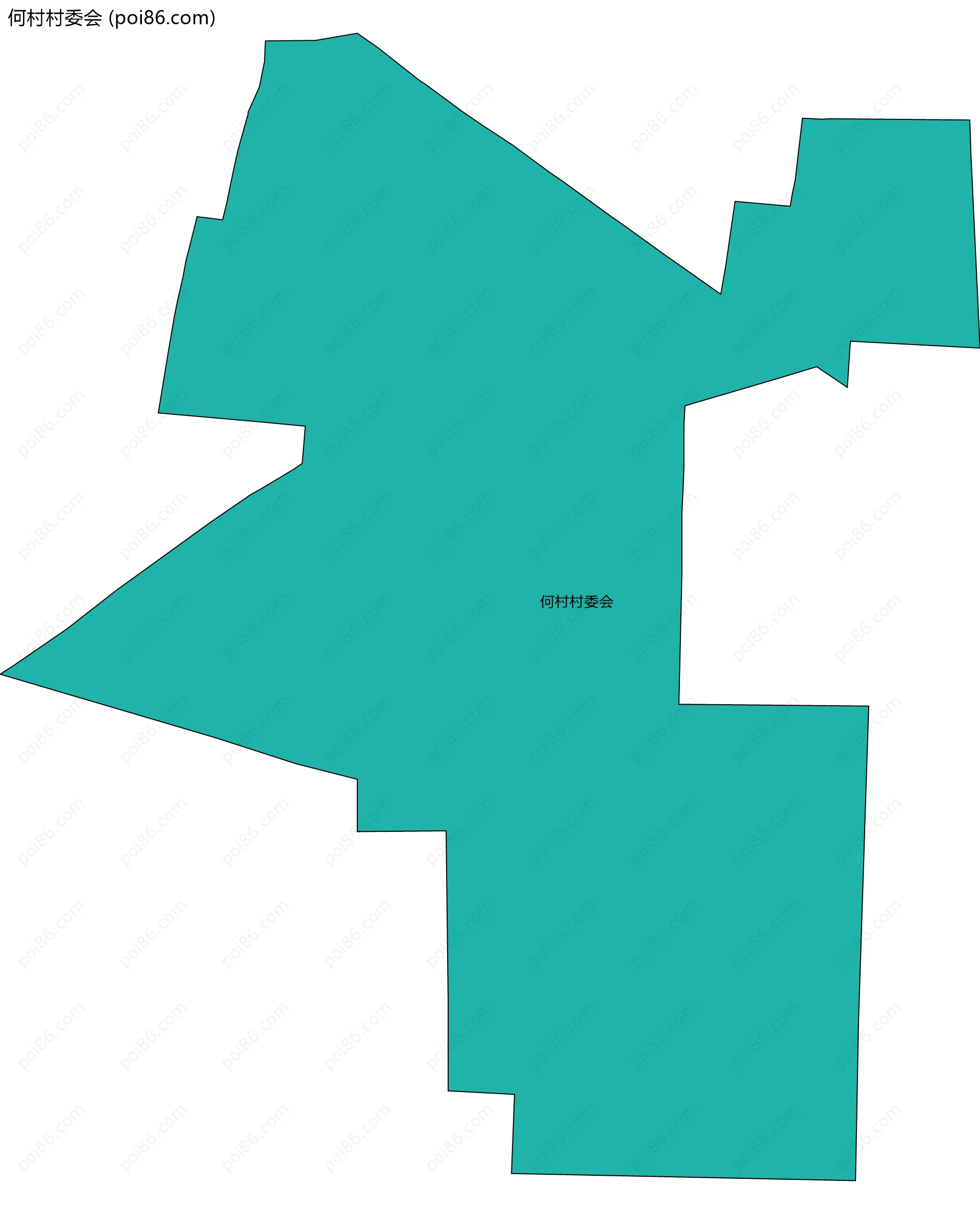 何村村委会边界地图