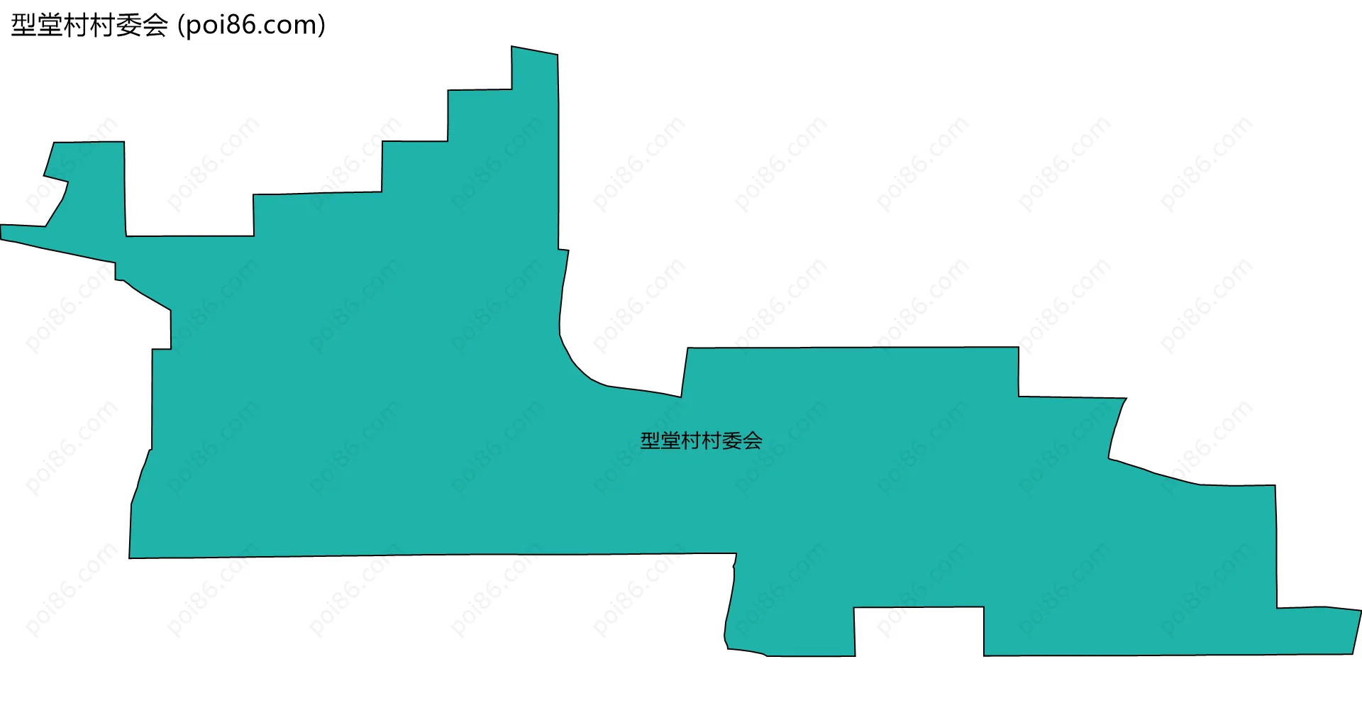 型堂村村委会边界地图