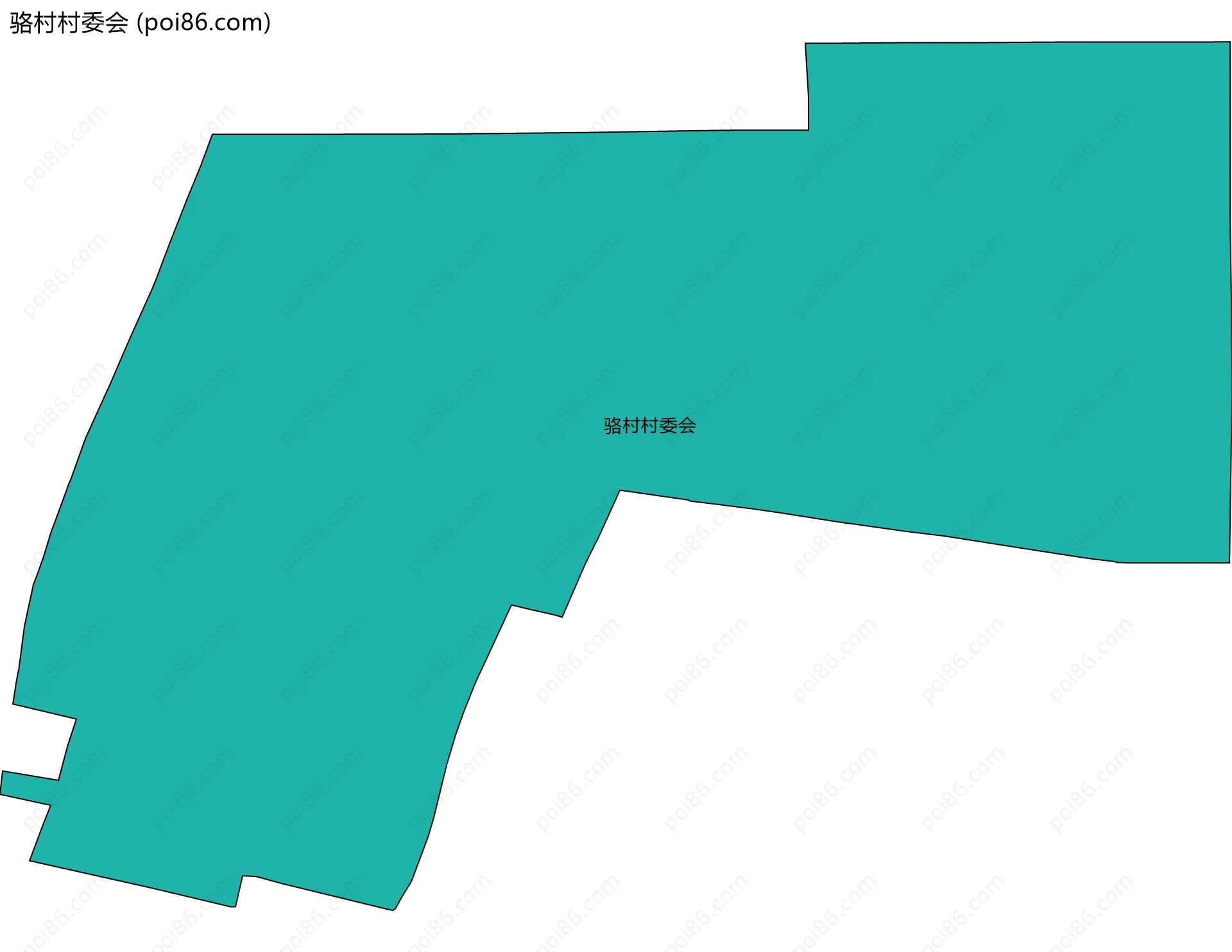 骆村村委会边界地图