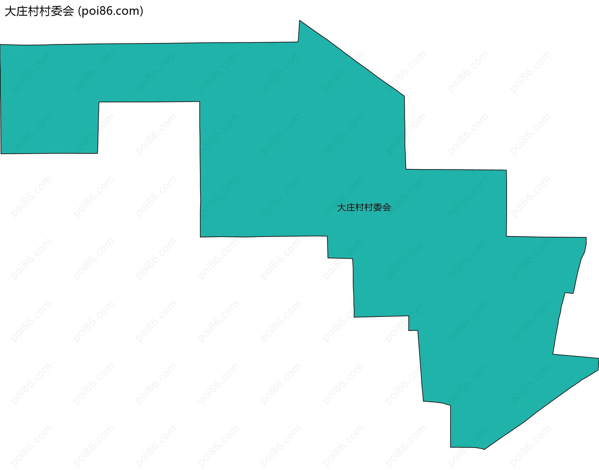 大庄村村委会边界地图