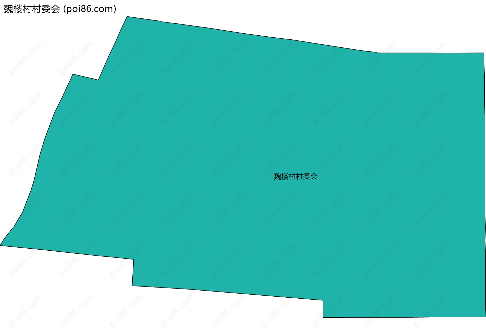 魏楼村村委会边界地图
