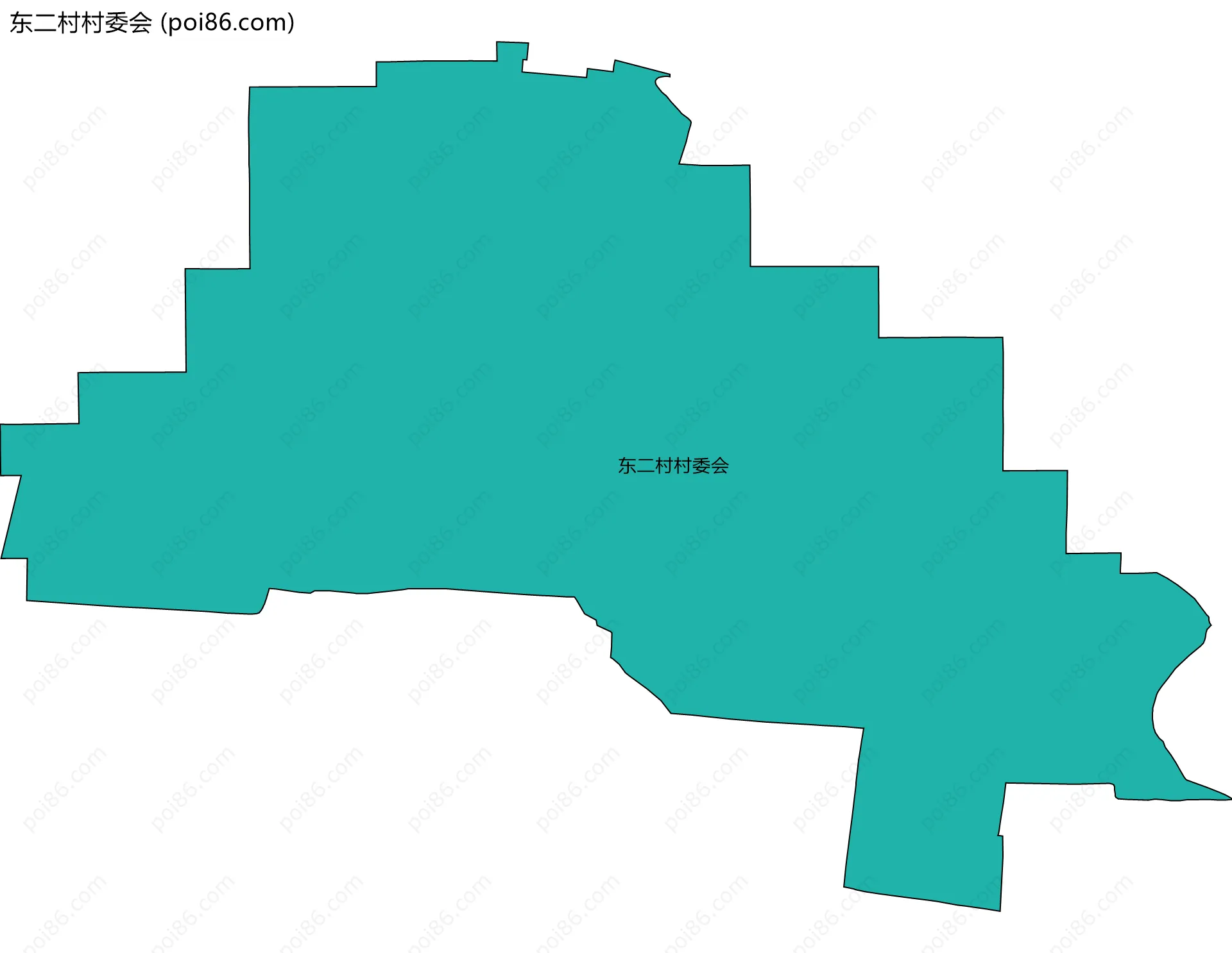 东二村村委会边界地图