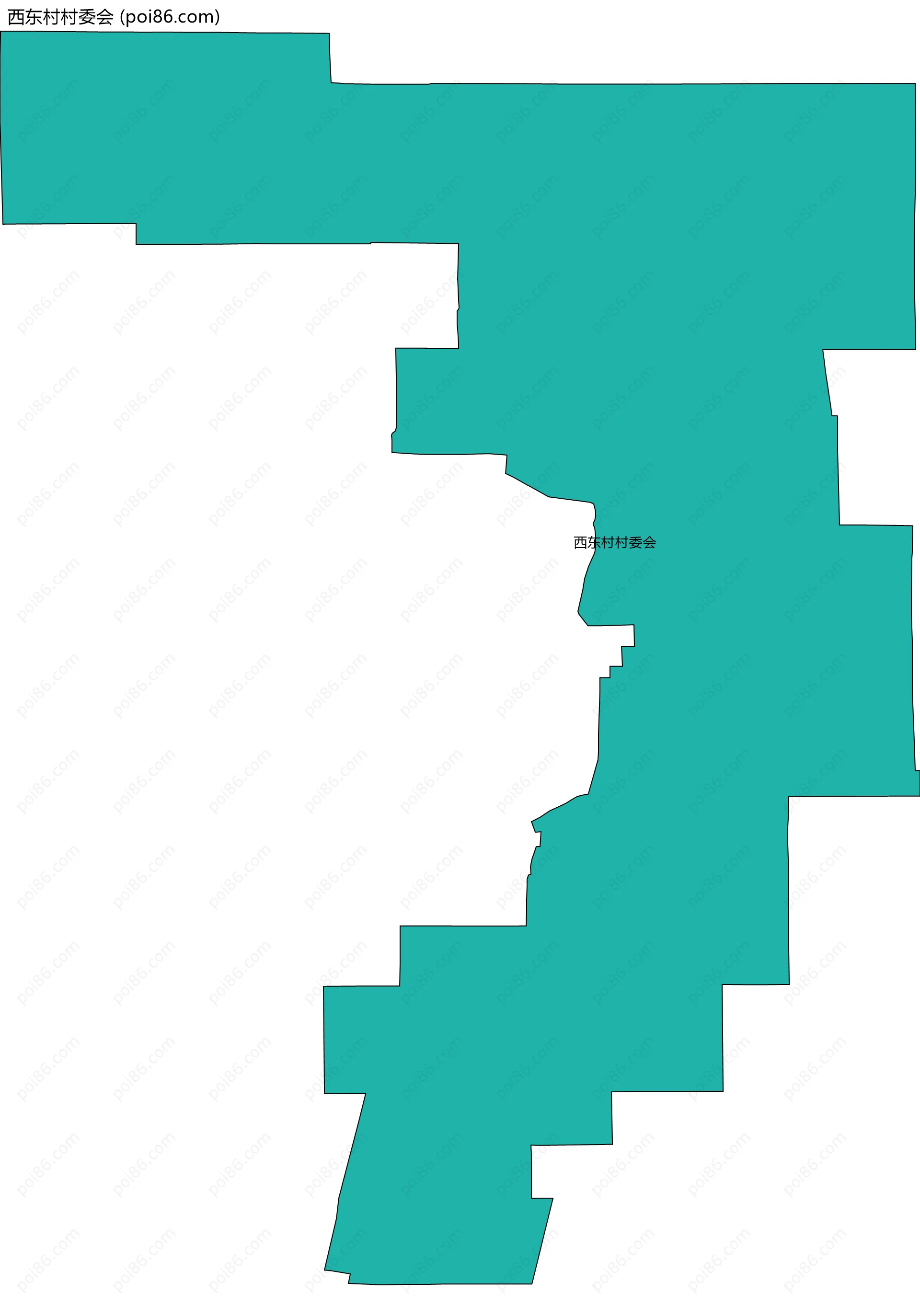 西东村村委会边界地图