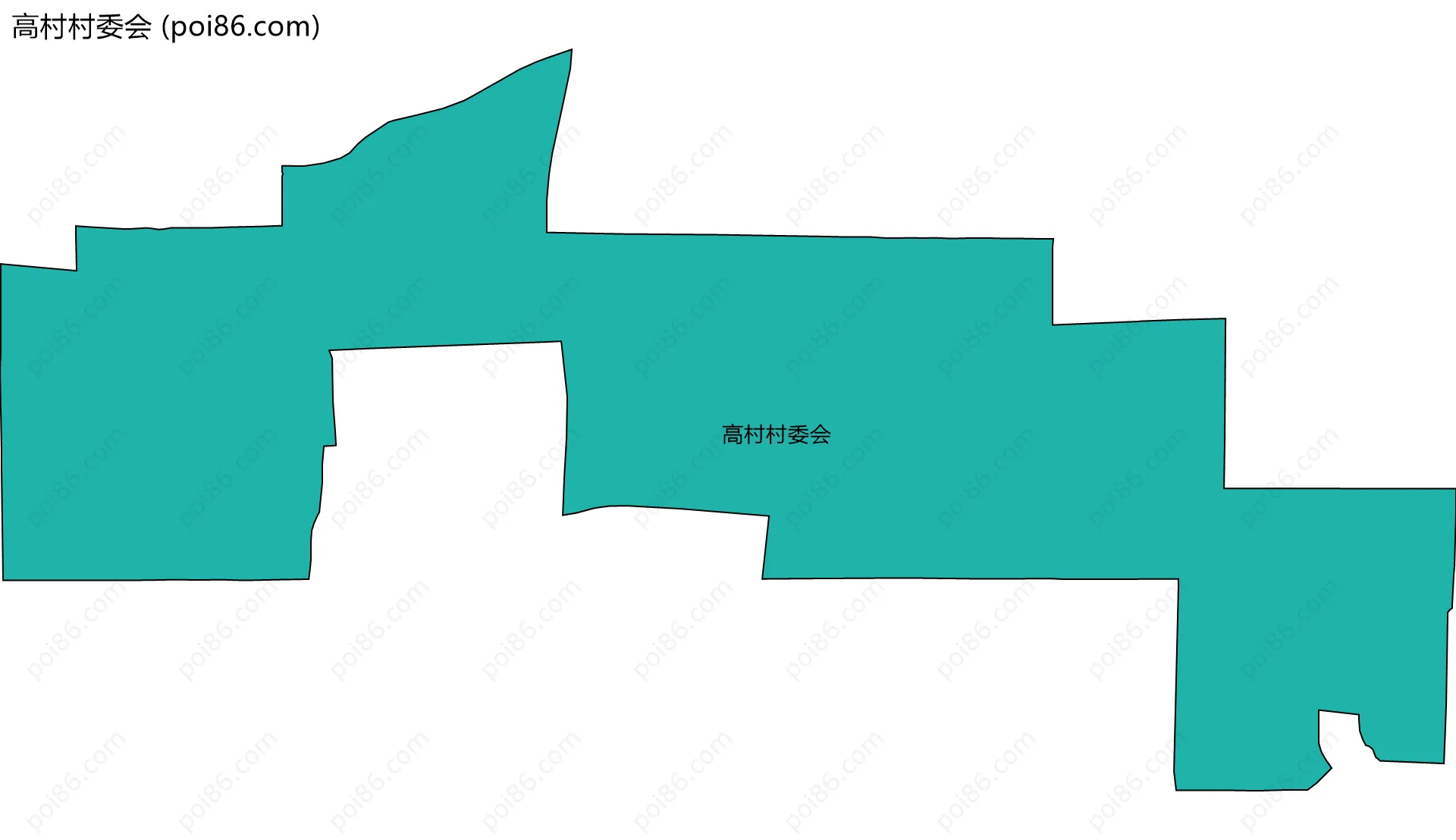 高村村委会边界地图
