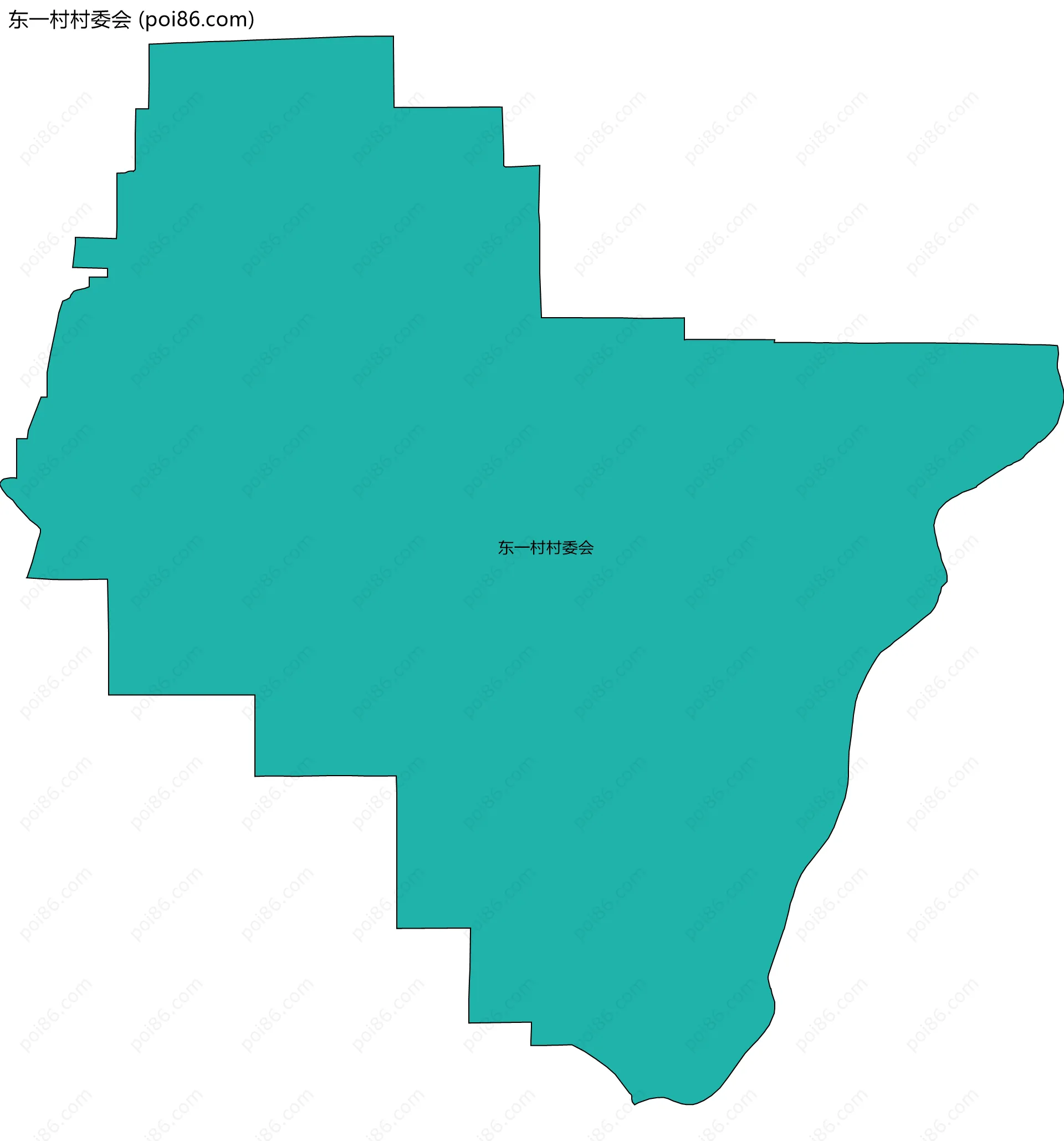 东一村村委会边界地图