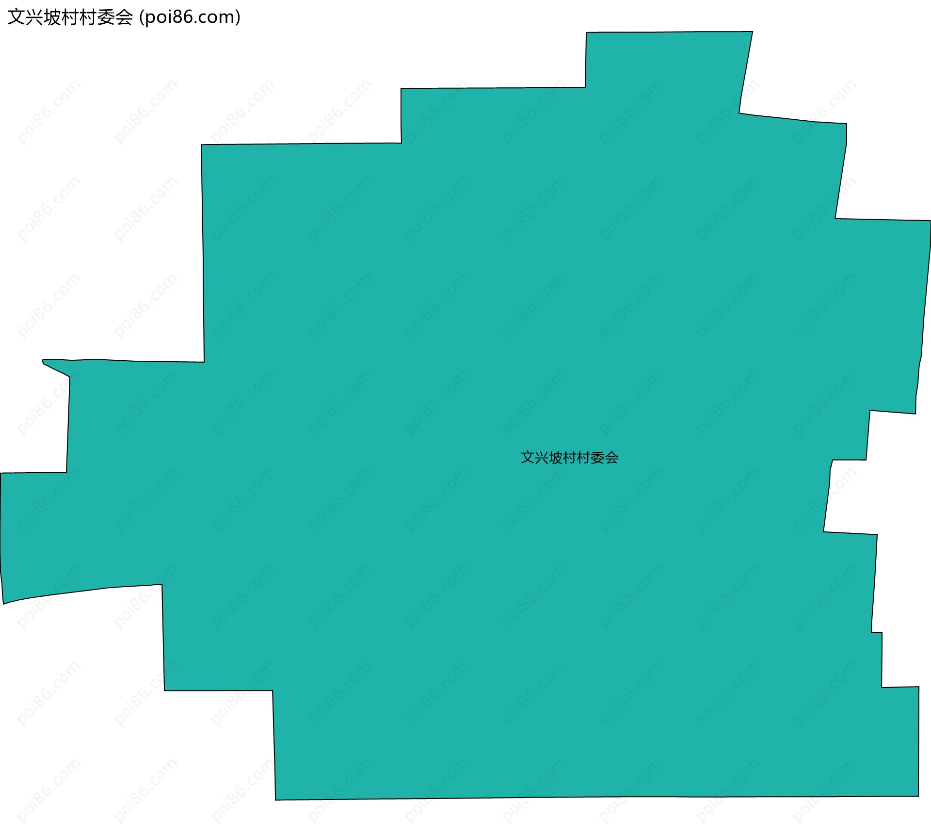 文兴坡村村委会边界地图