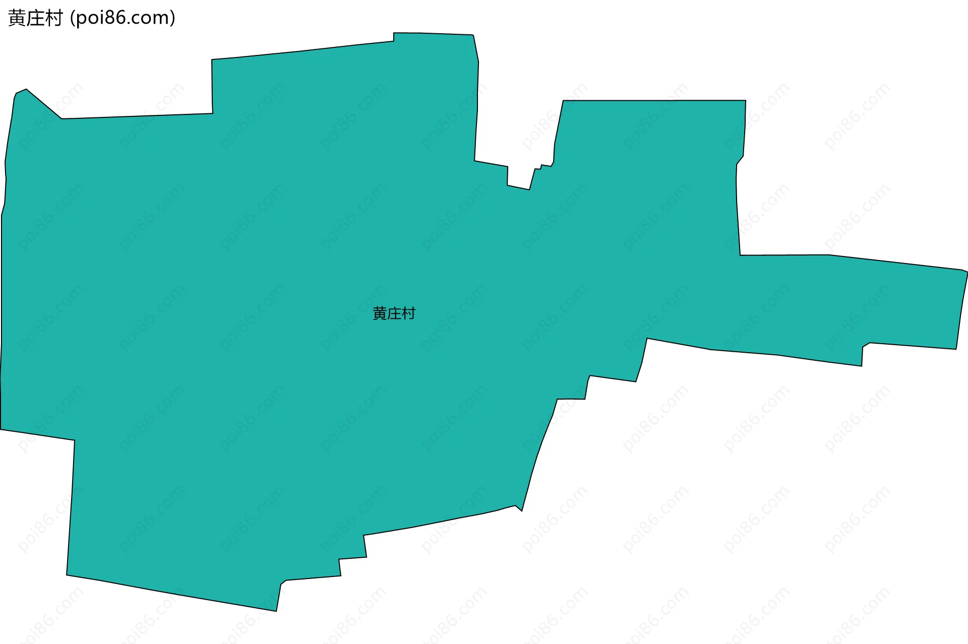 黄庄村边界地图