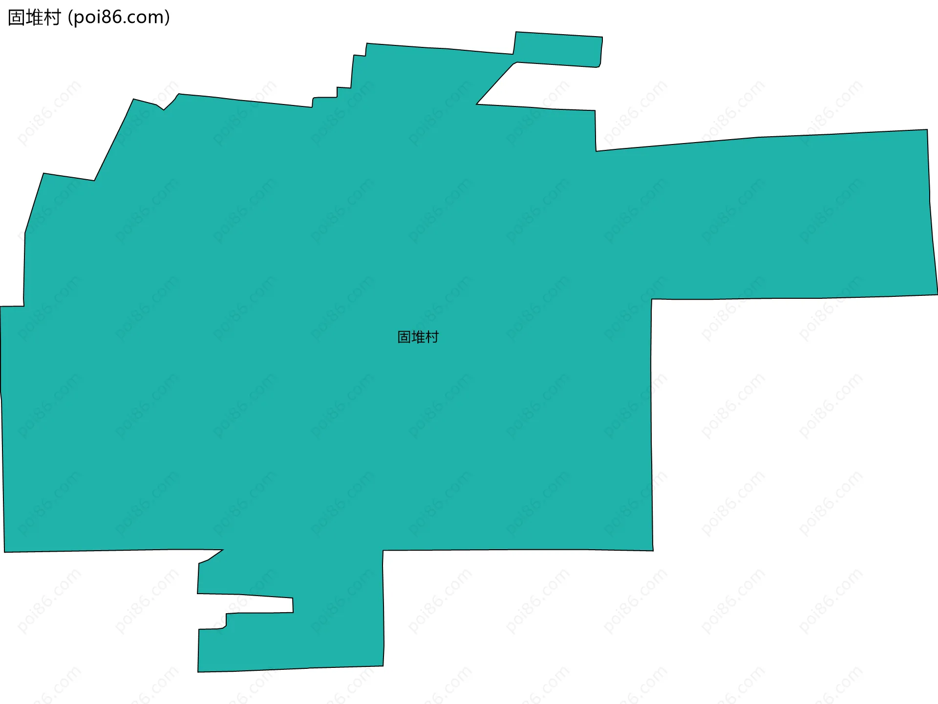 固堆村边界地图
