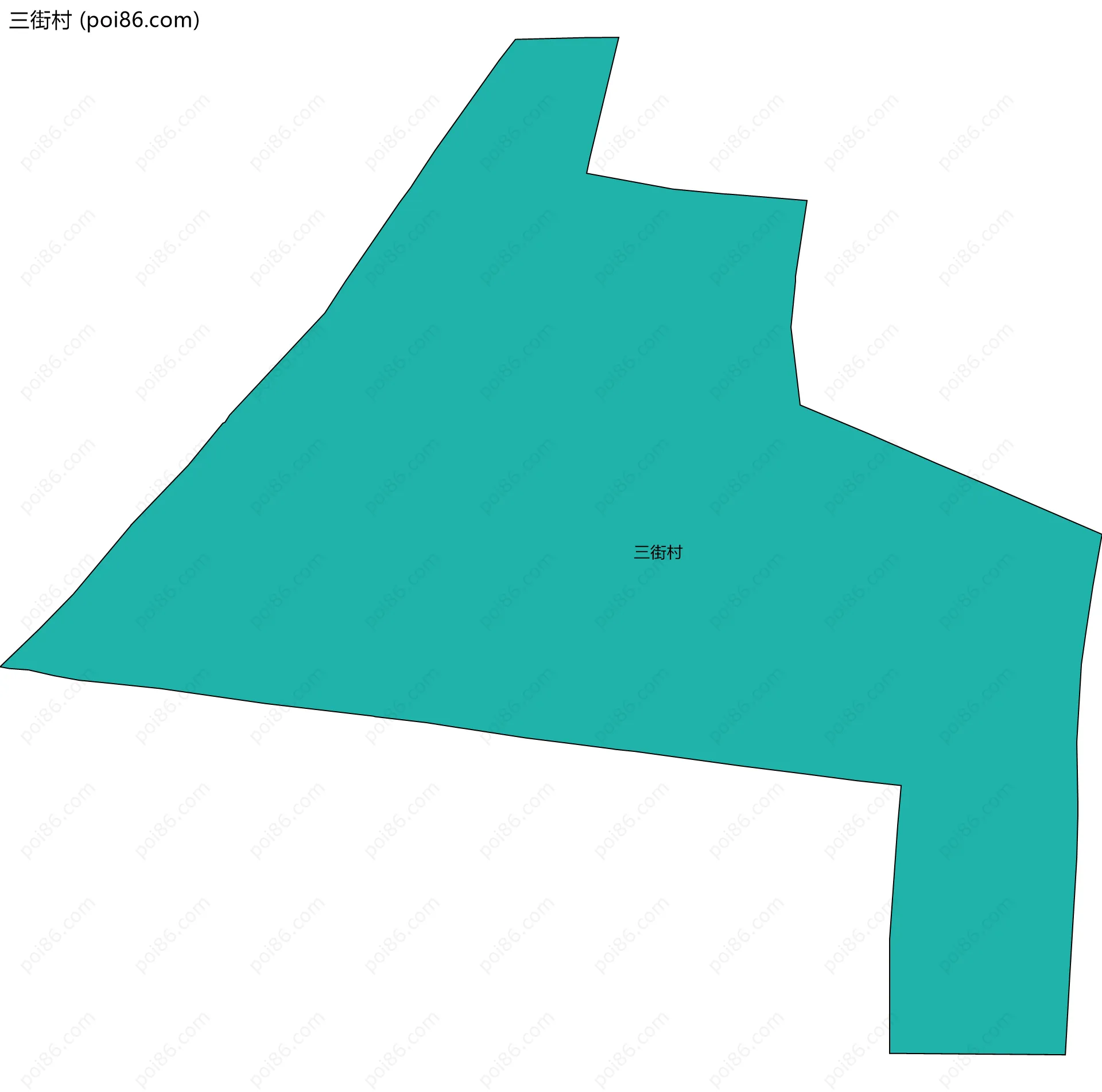 三街村边界地图