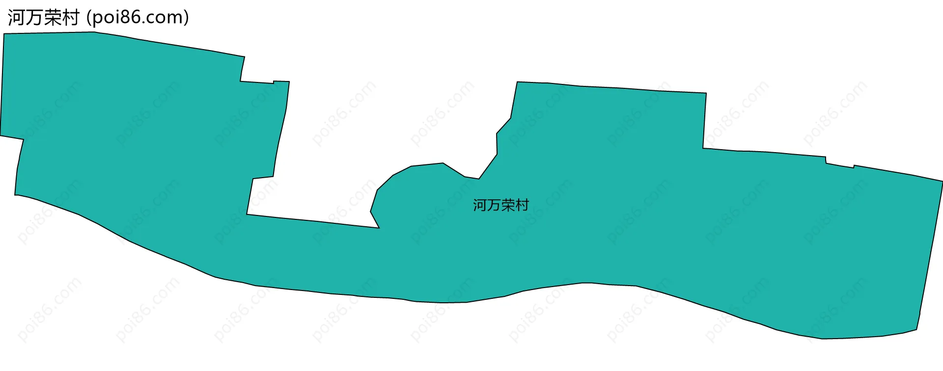 河万荣村边界地图