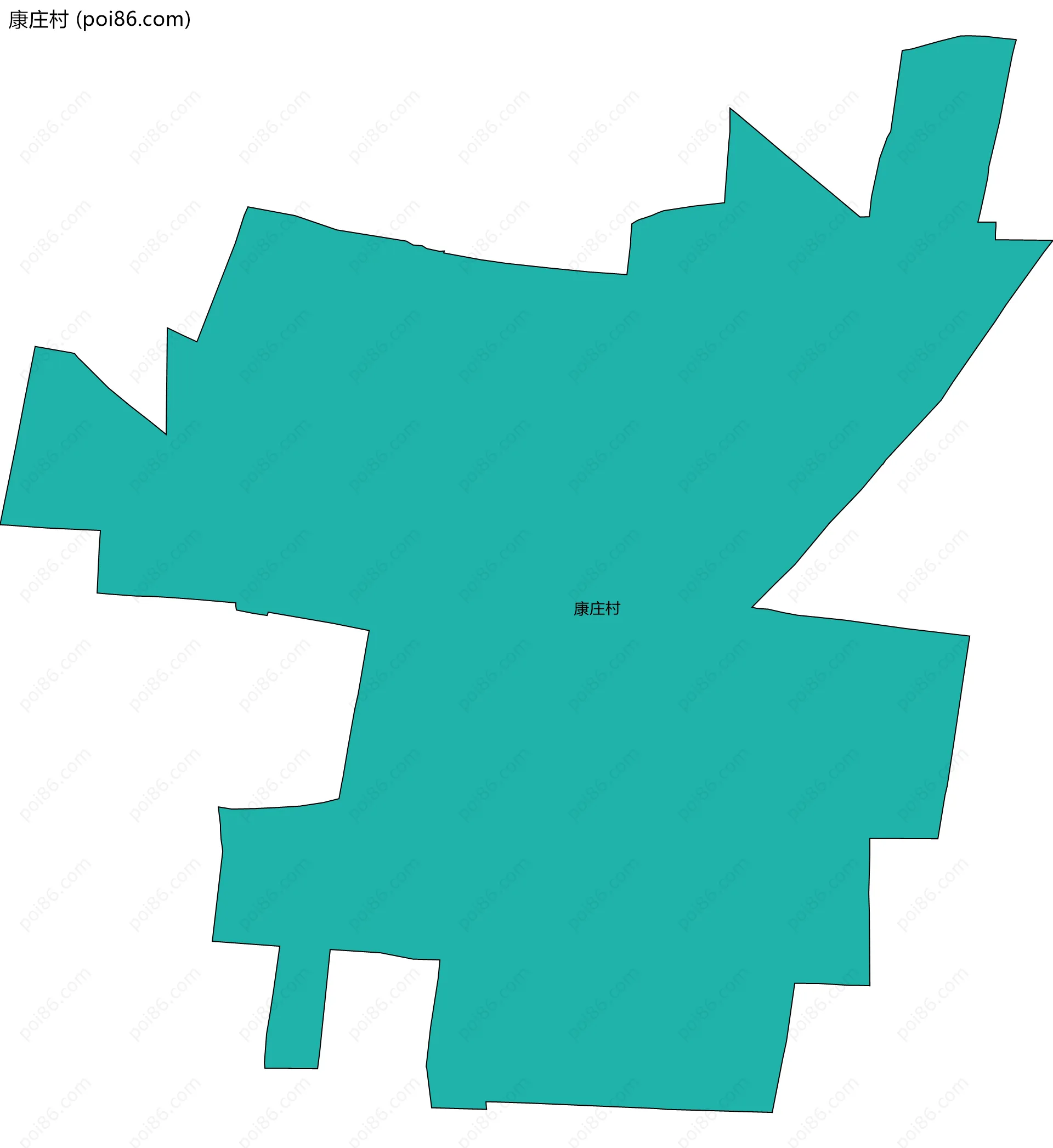 康庄村边界地图