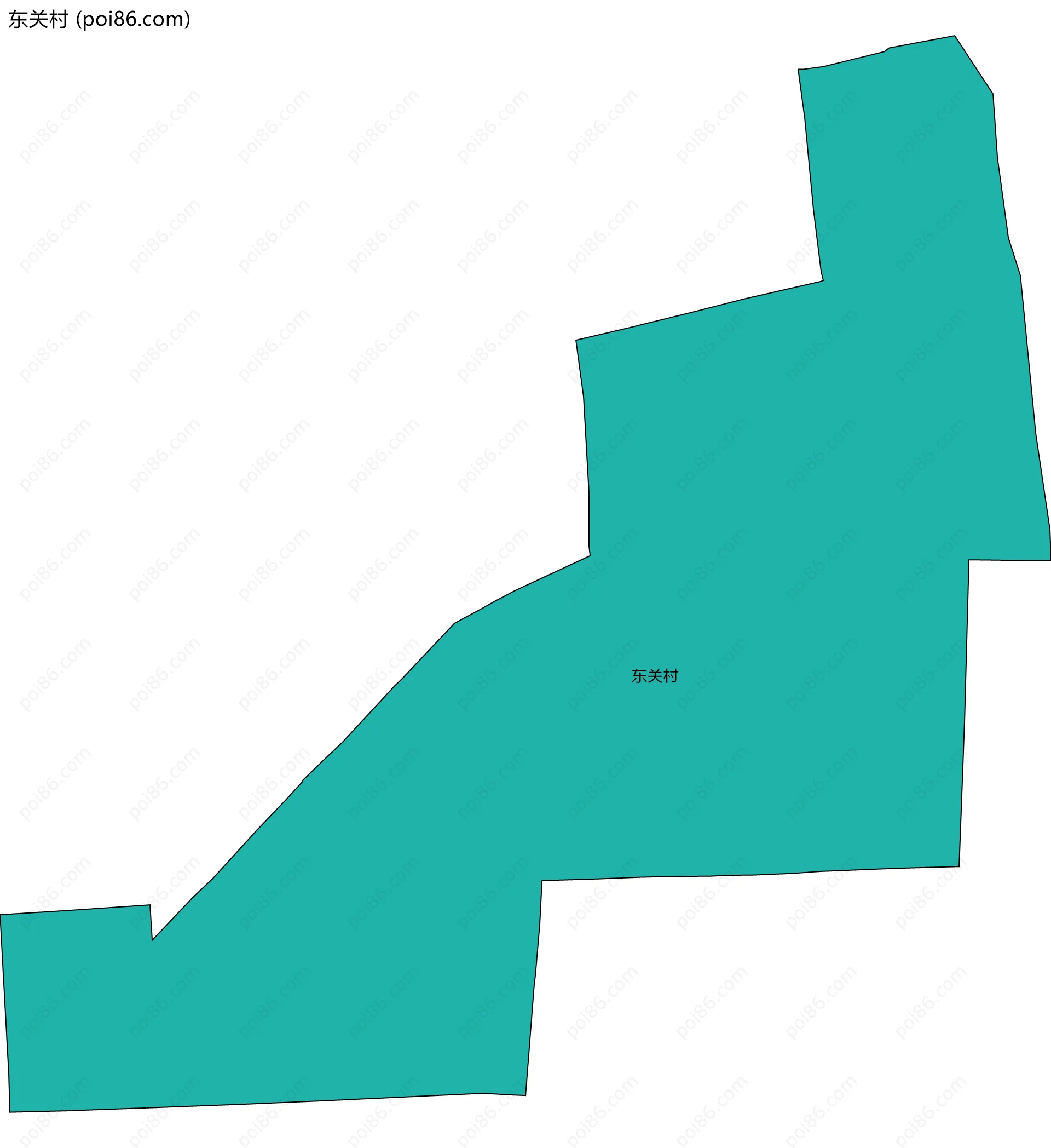 东关村边界地图