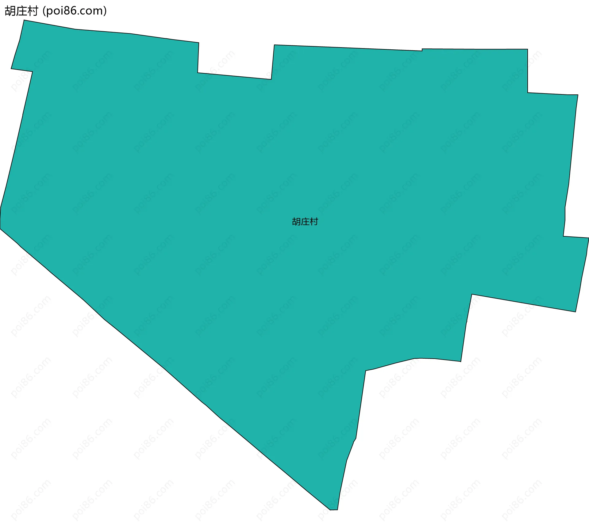 胡庄村边界地图