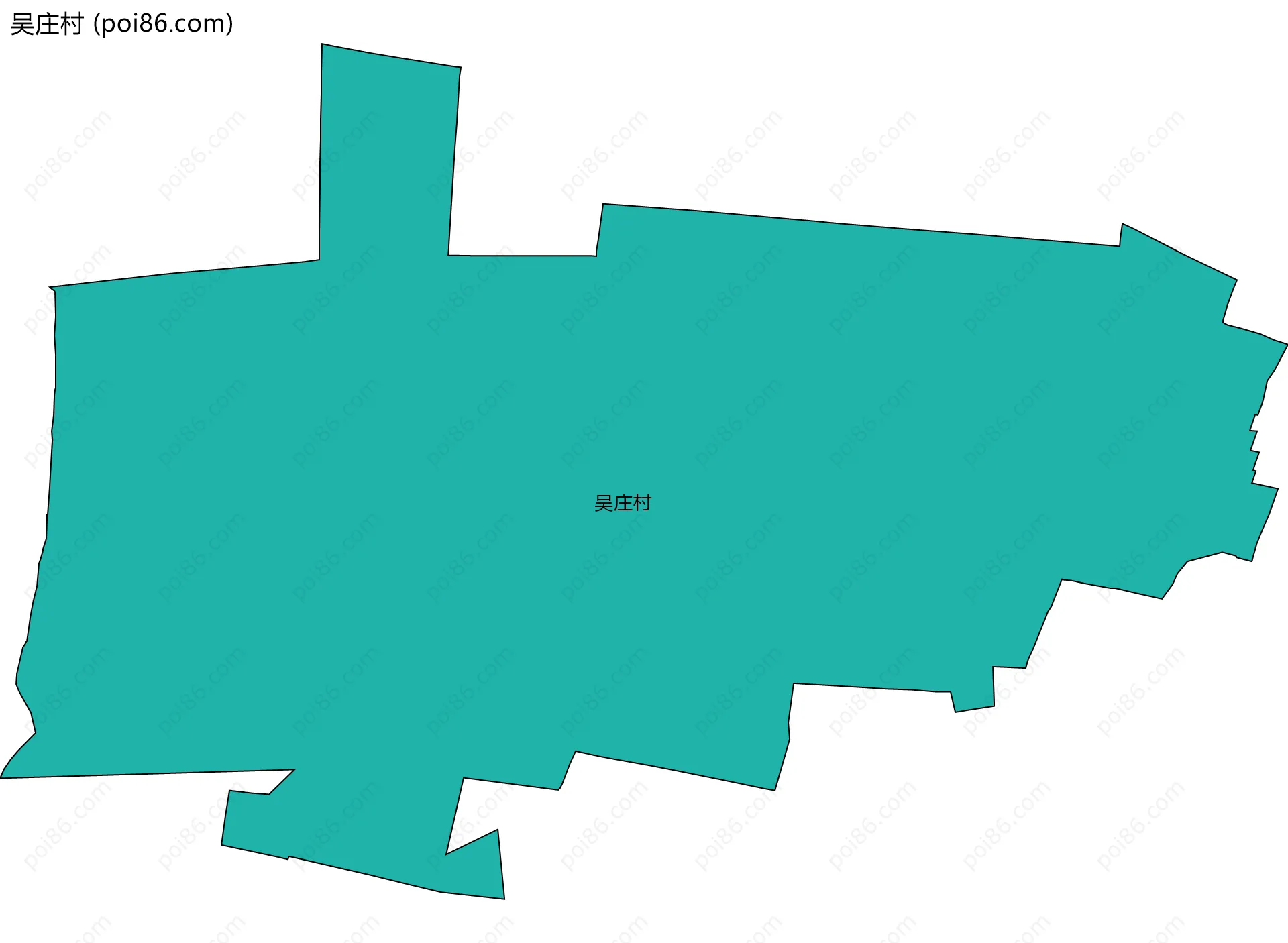 吴庄村边界地图