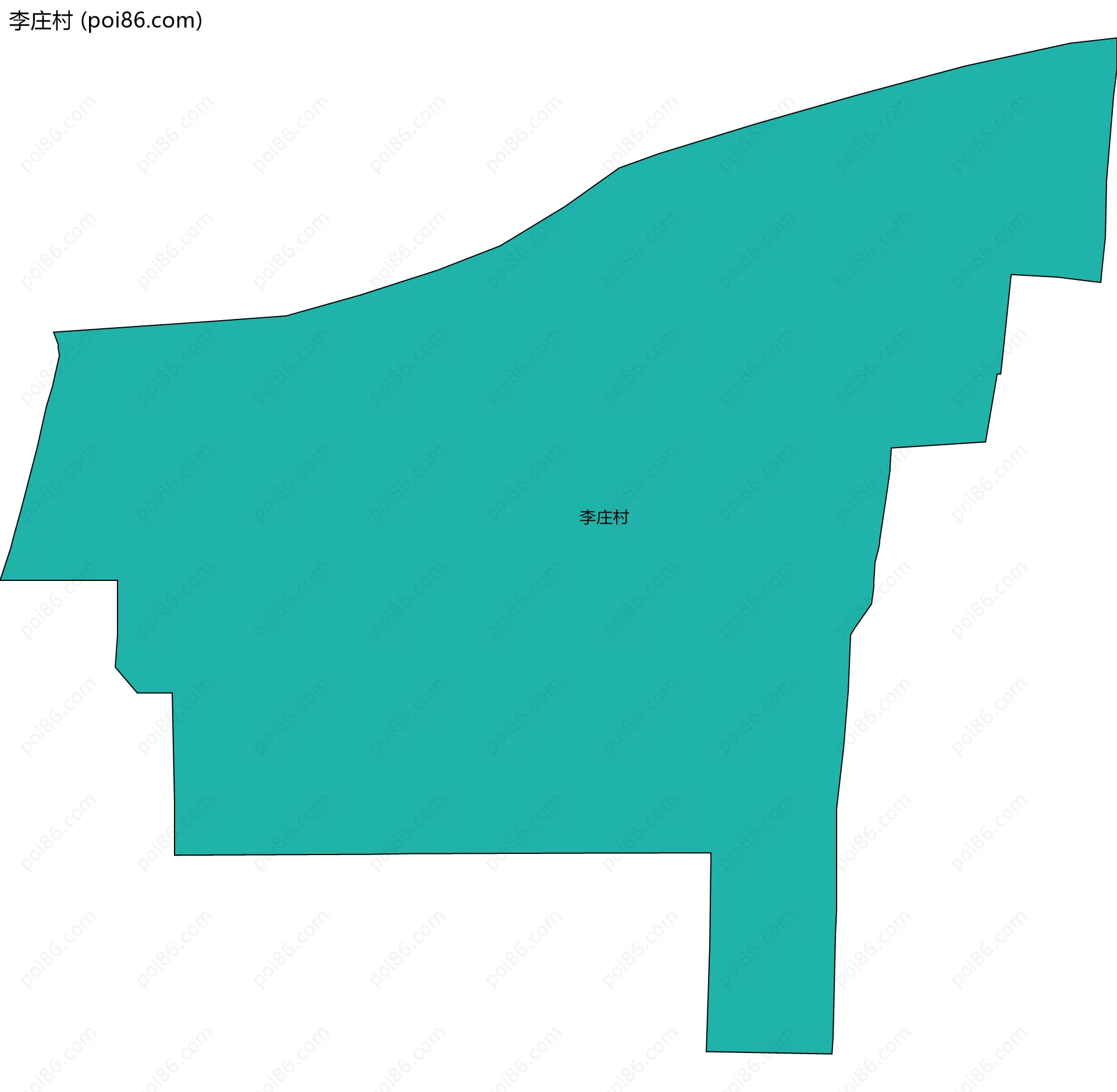 李庄村边界地图
