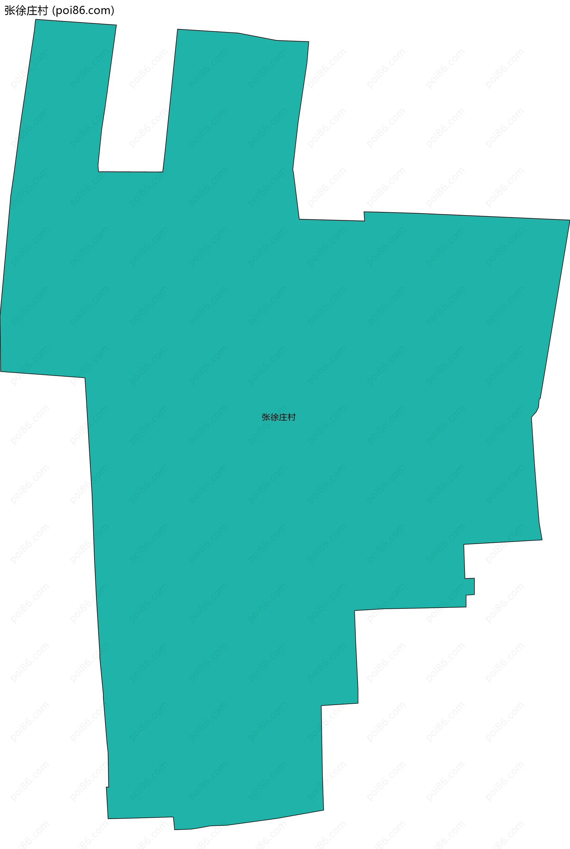 张徐庄村边界地图