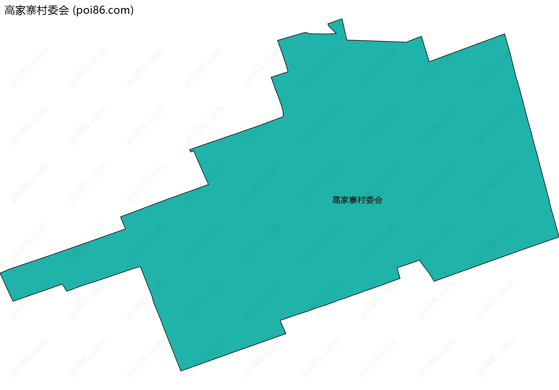 高家寨村委会边界地图