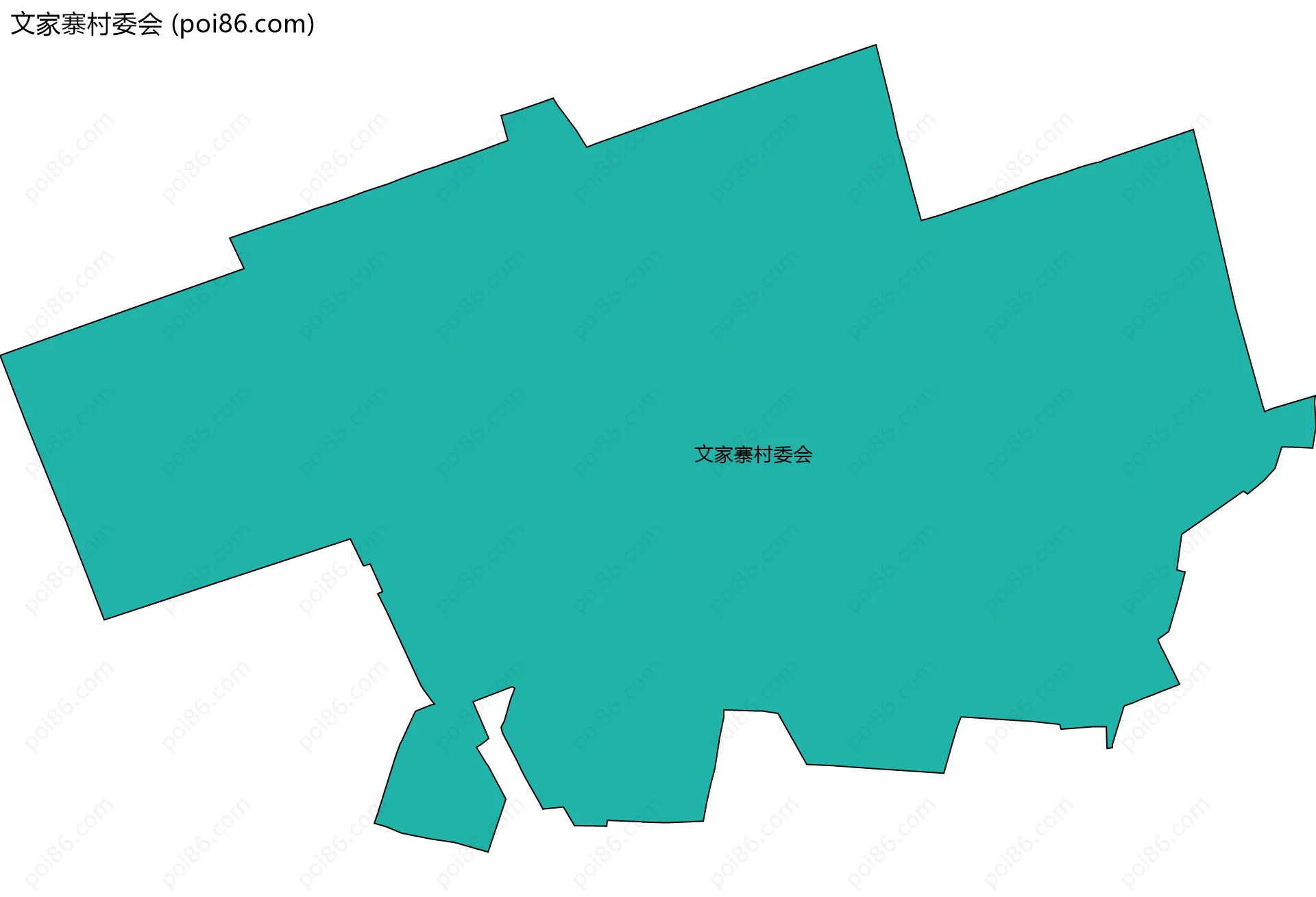文家寨村委会边界地图