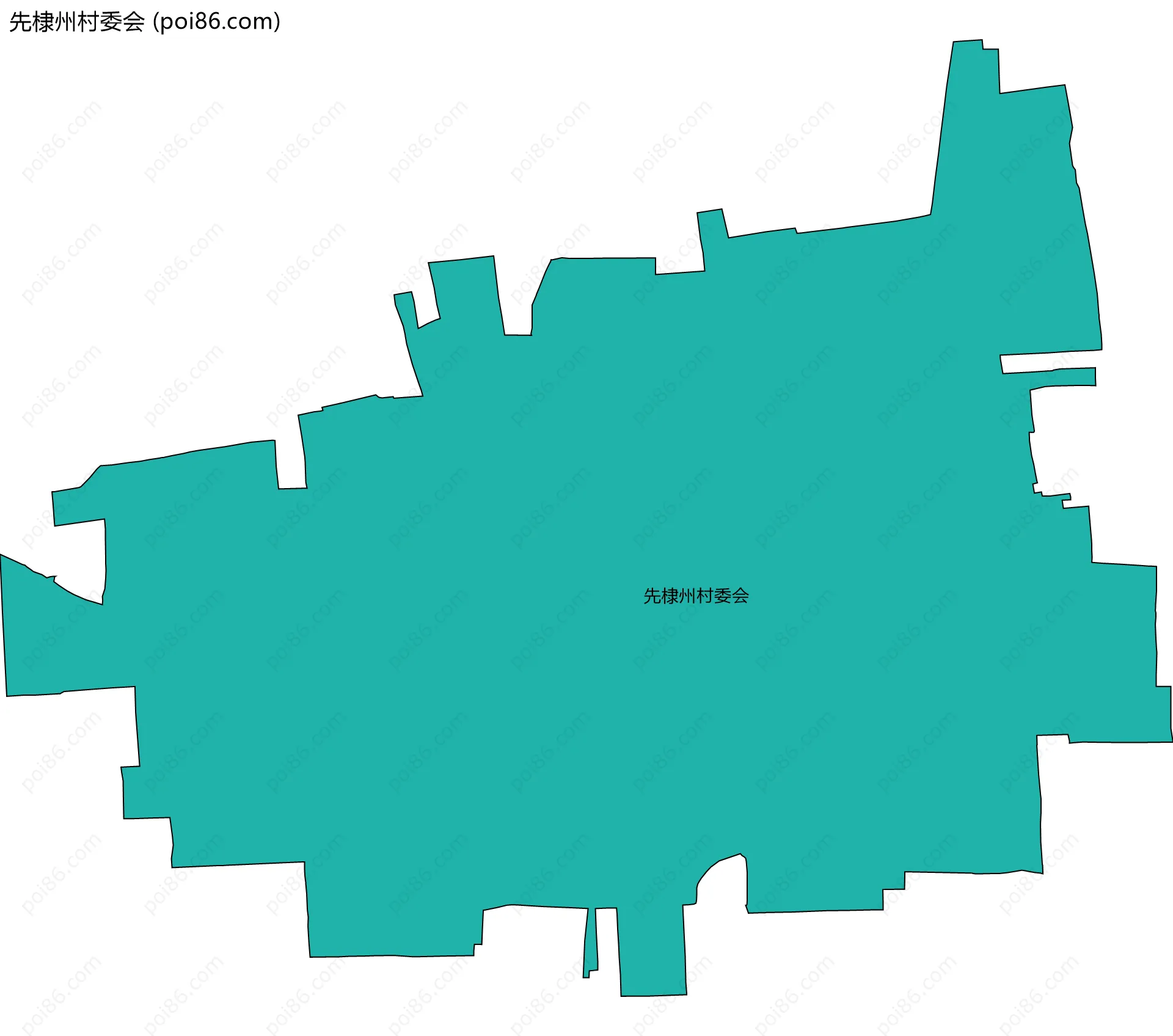 先棣州村委会边界地图