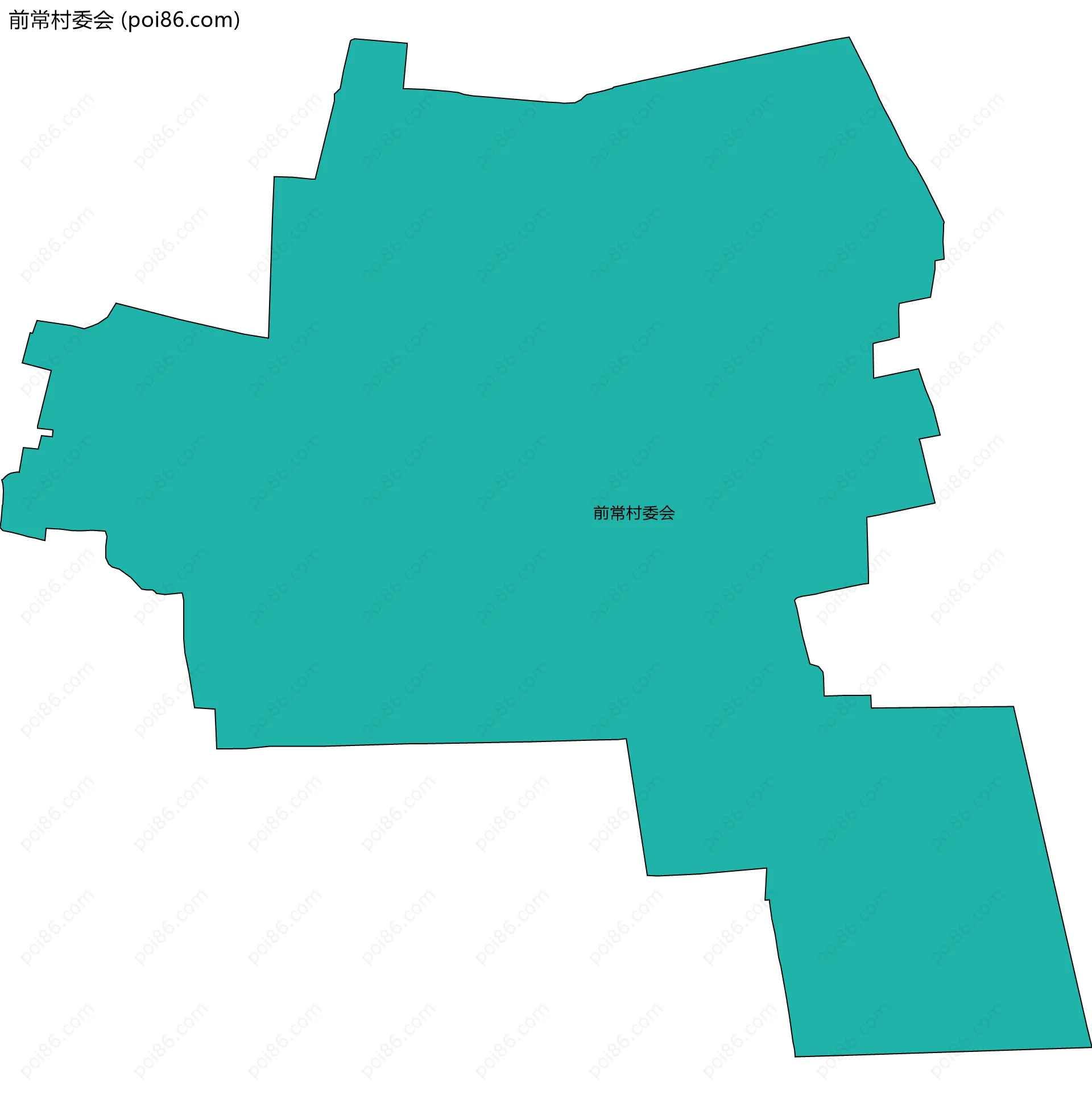 前常村委会边界地图