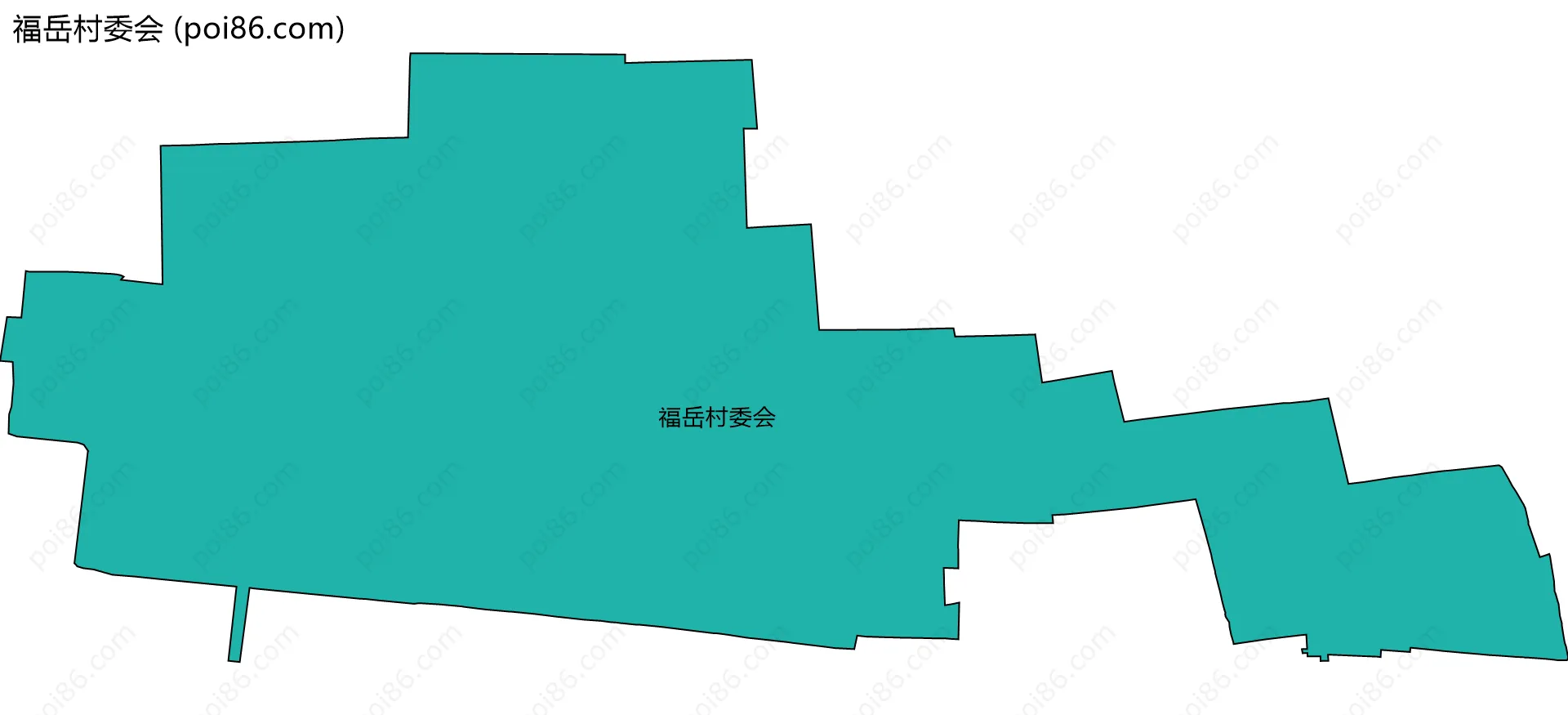 福岳村委会边界地图