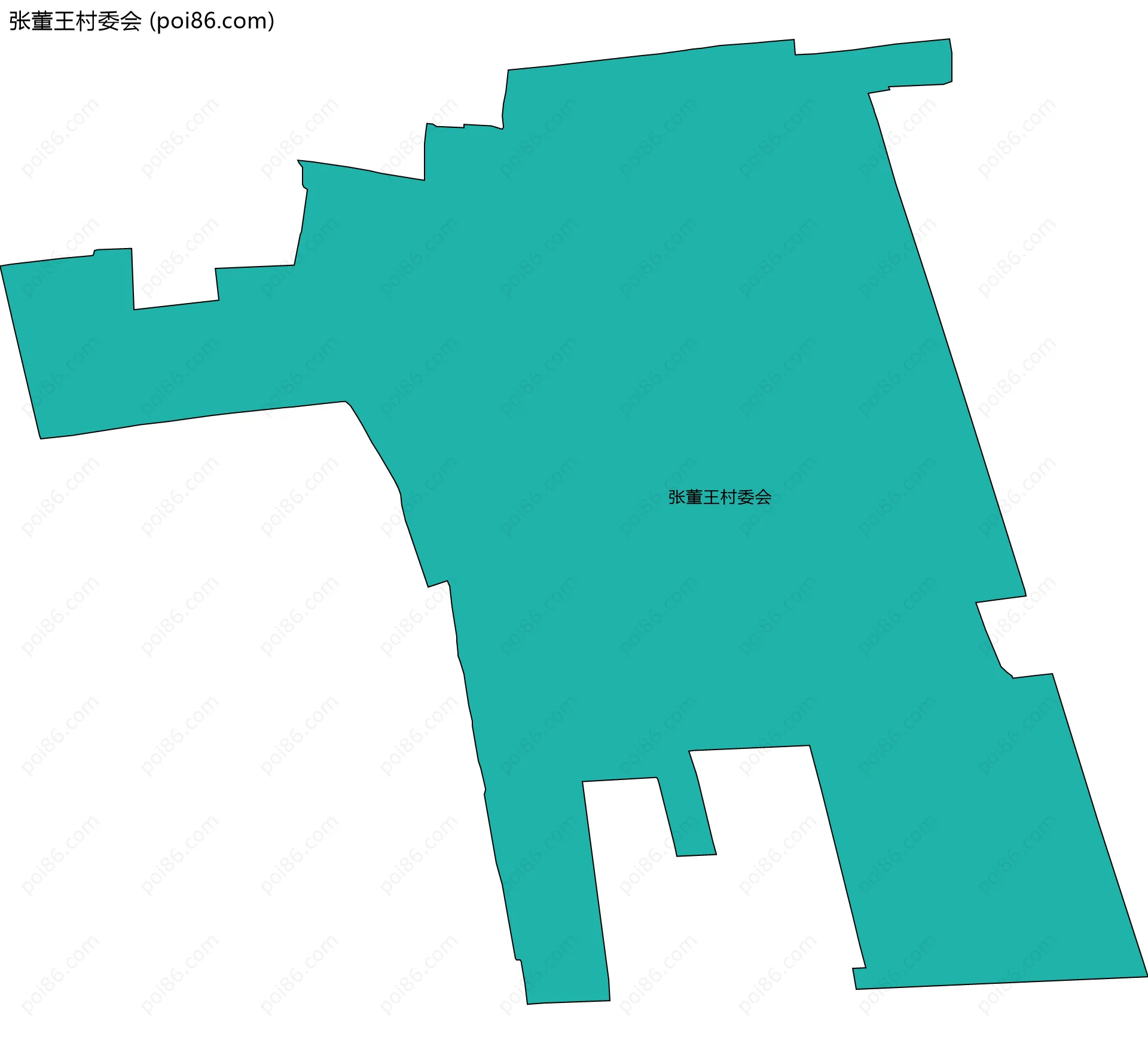张董王村委会边界地图