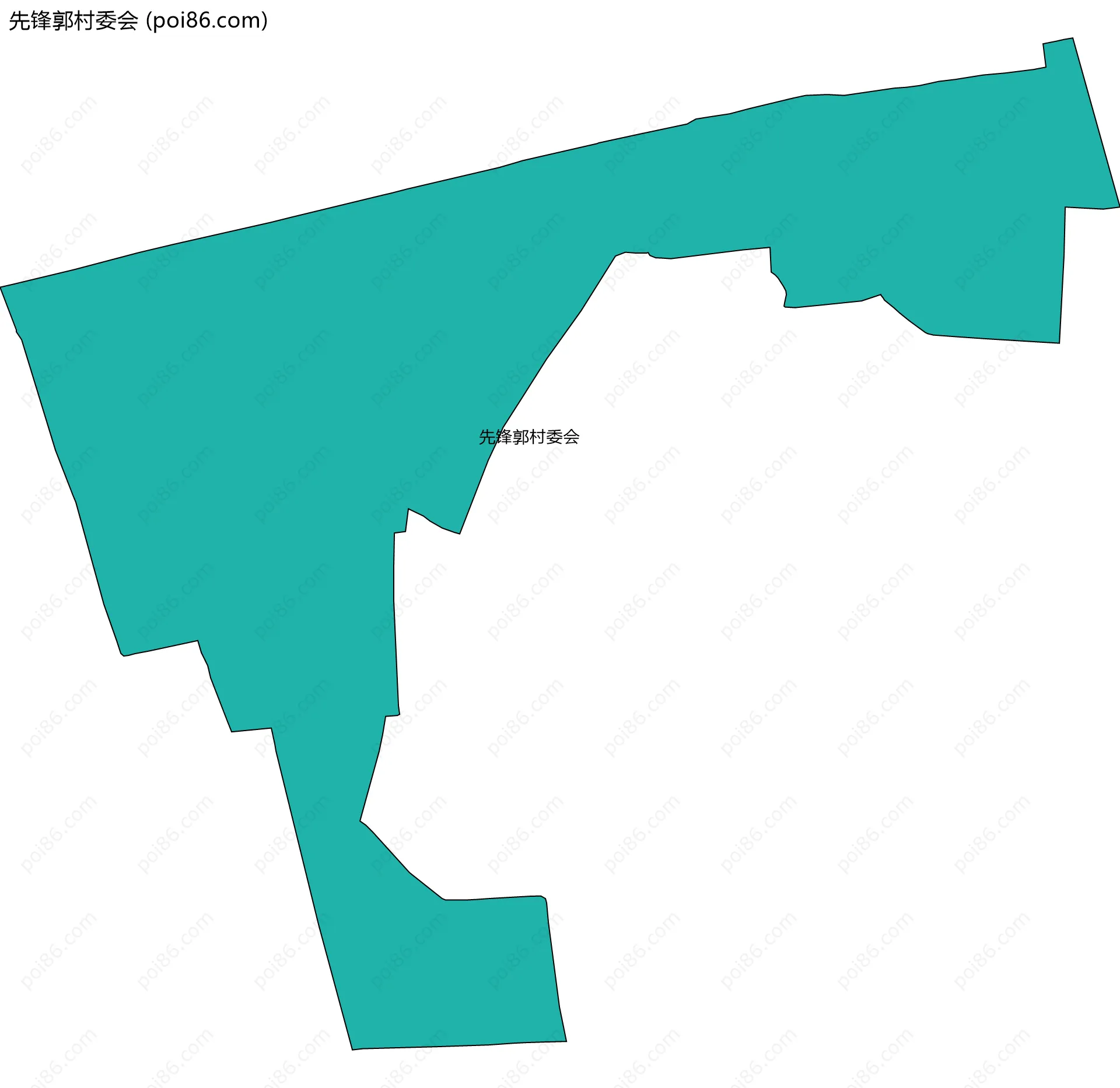 先锋郭村委会边界地图