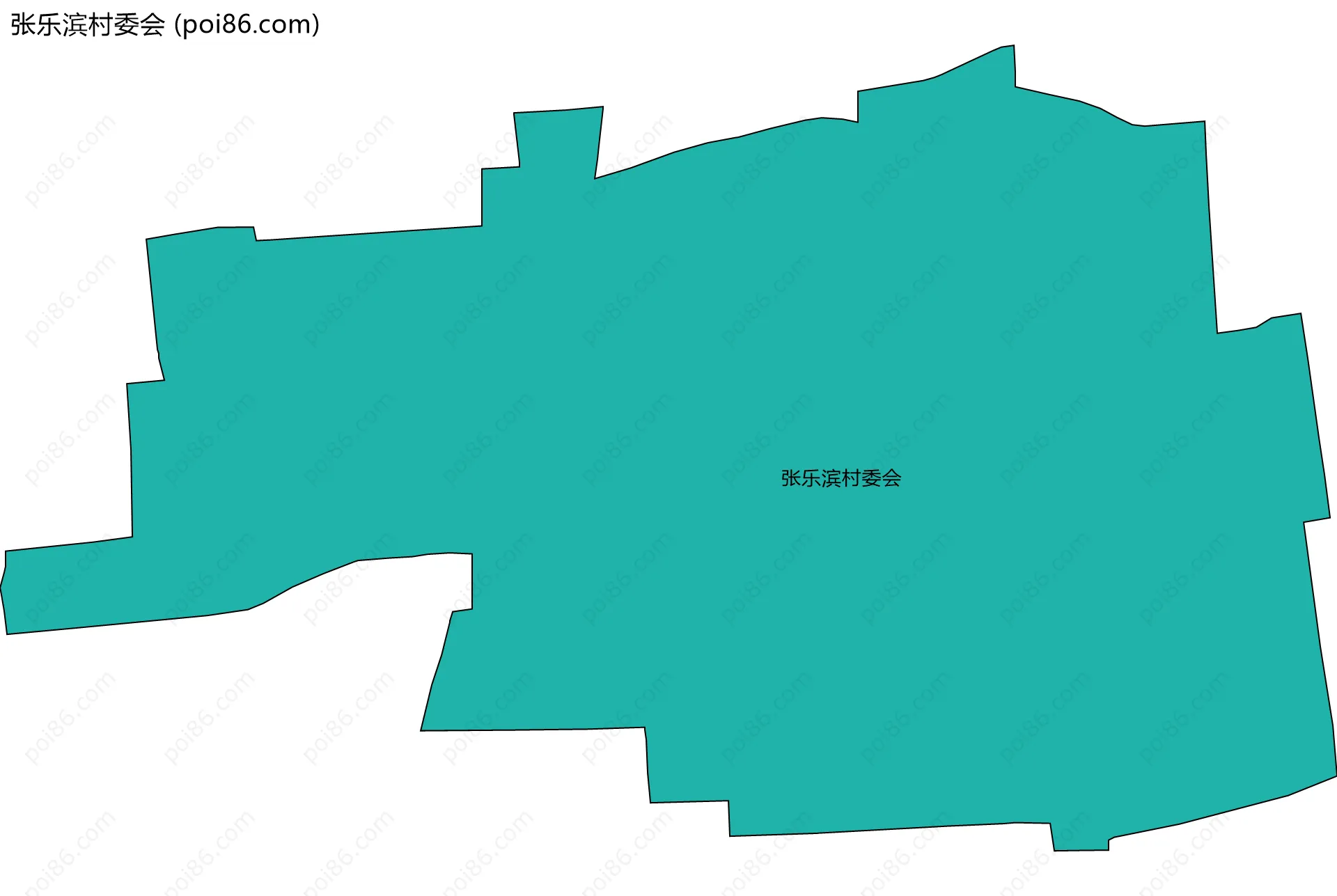 张乐滨村委会边界地图