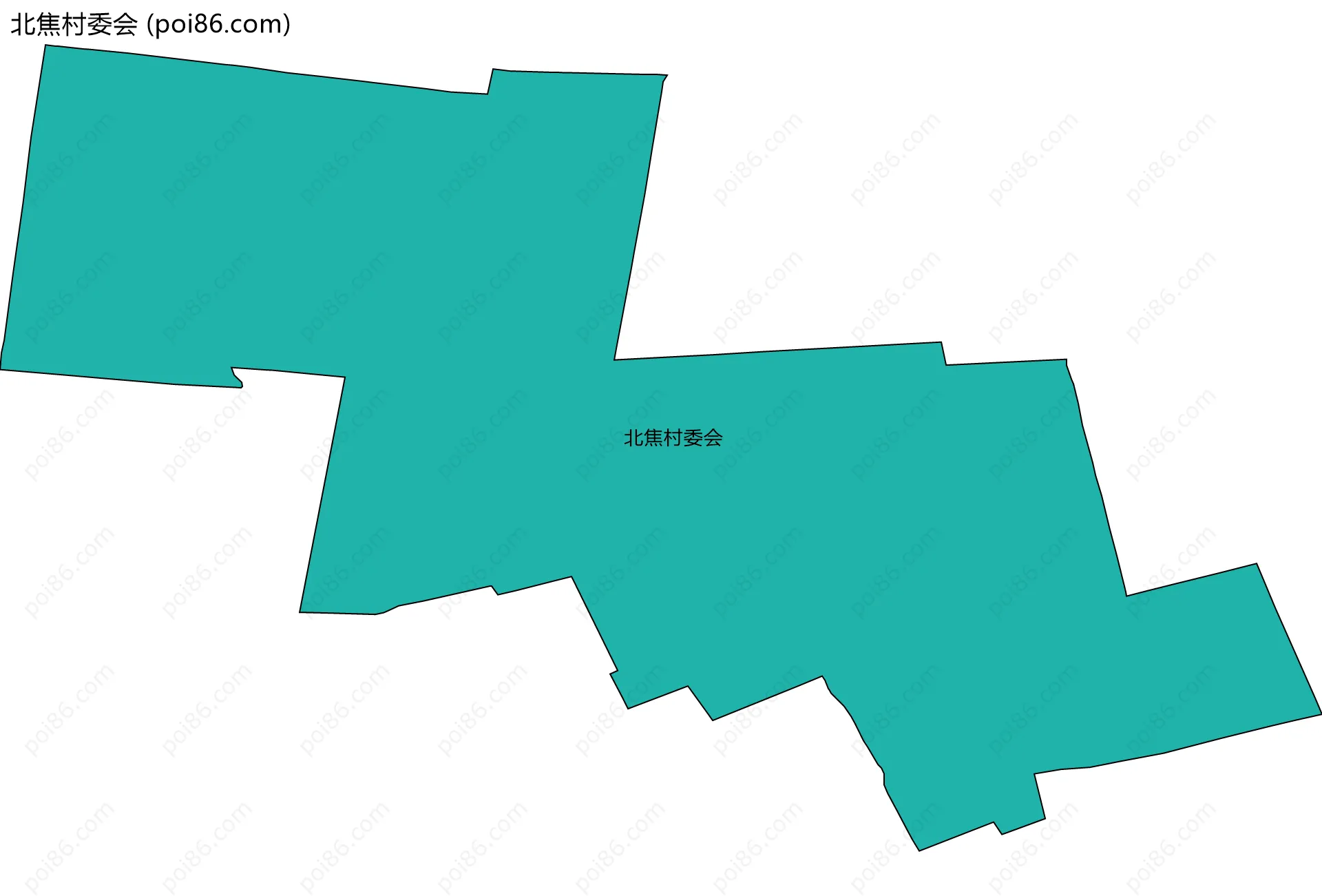 北焦村委会边界地图
