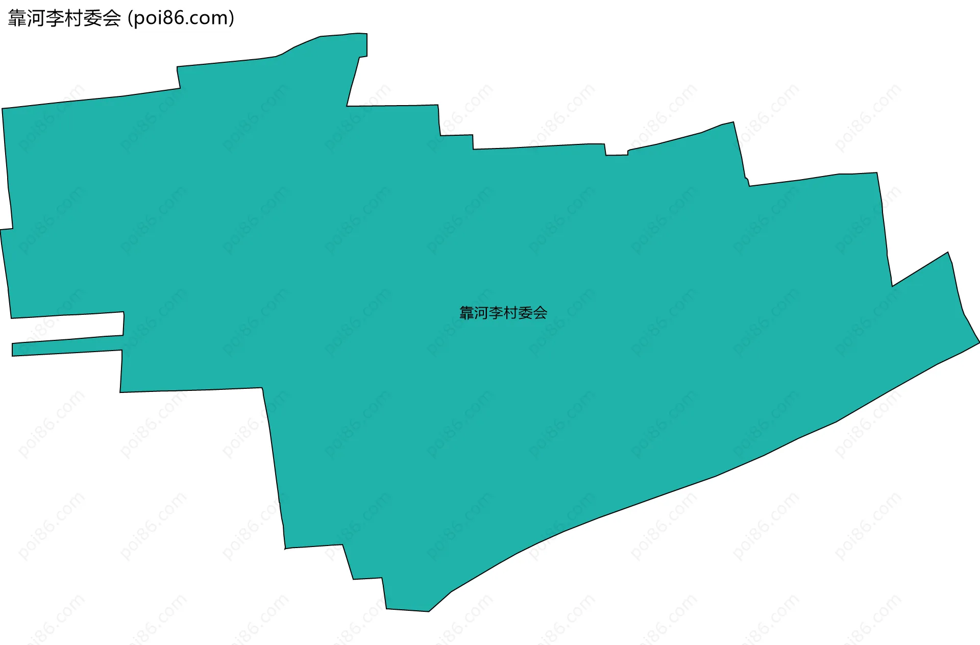 靠河李村委会边界地图