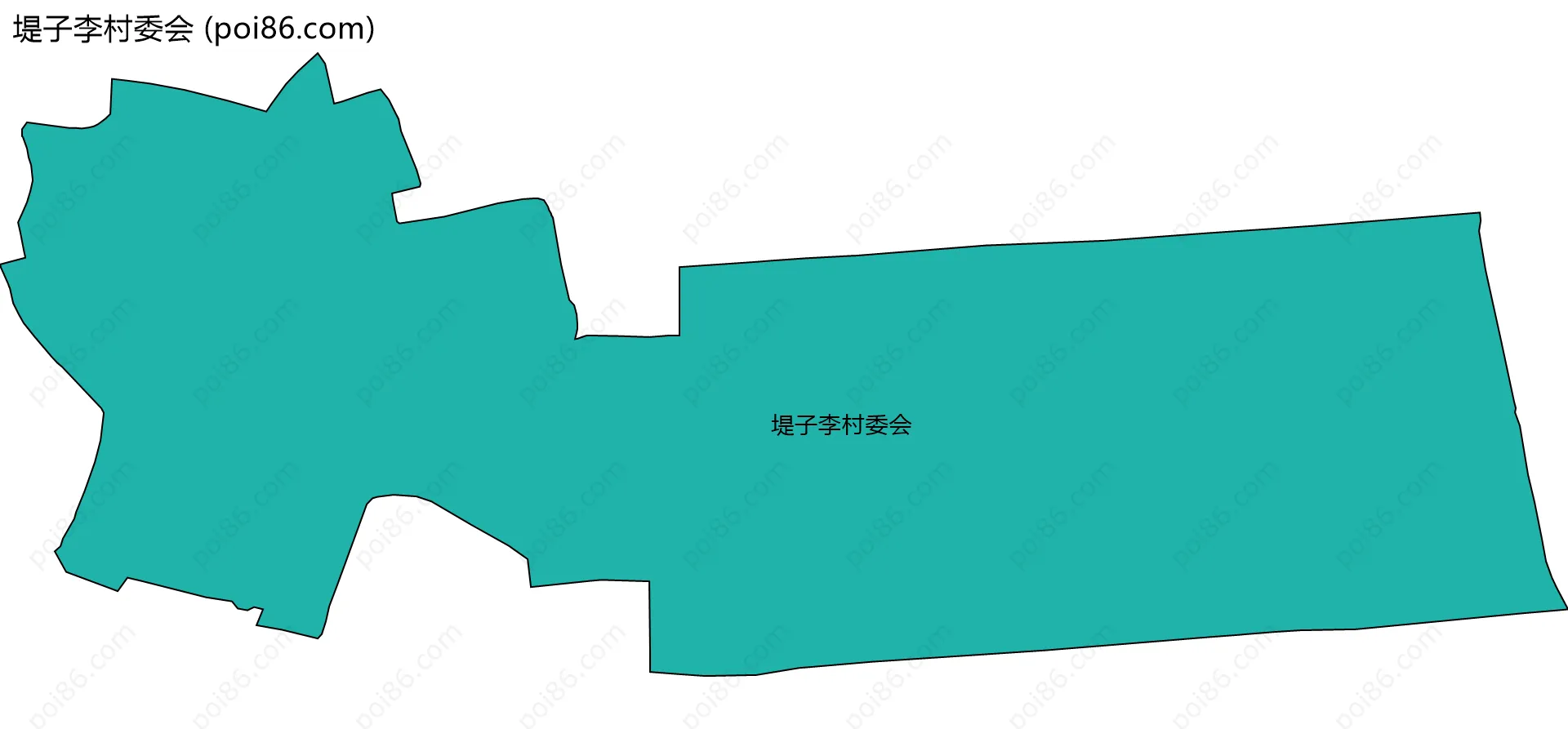 堤子李村委会边界地图