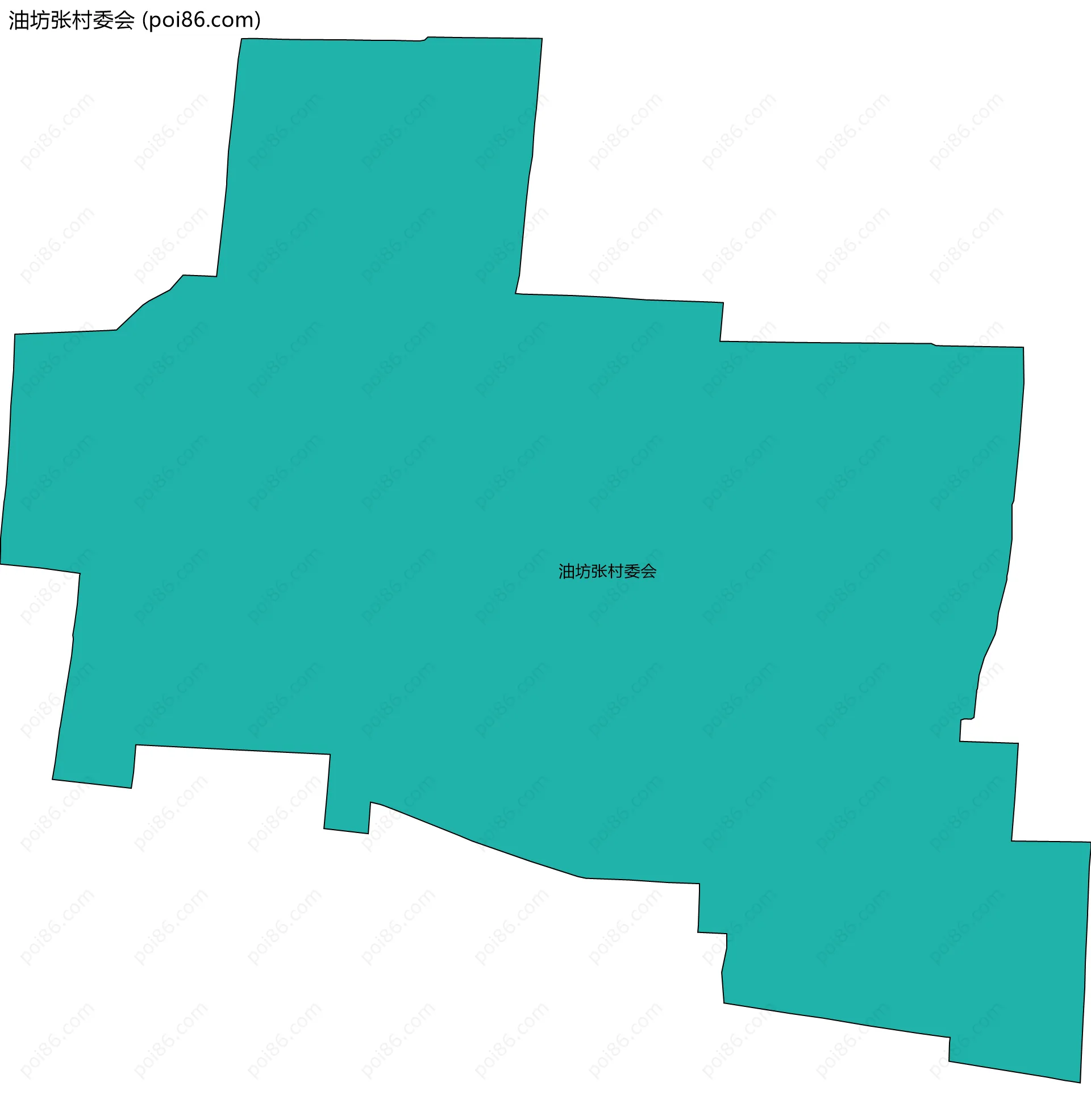 油坊张村委会边界地图
