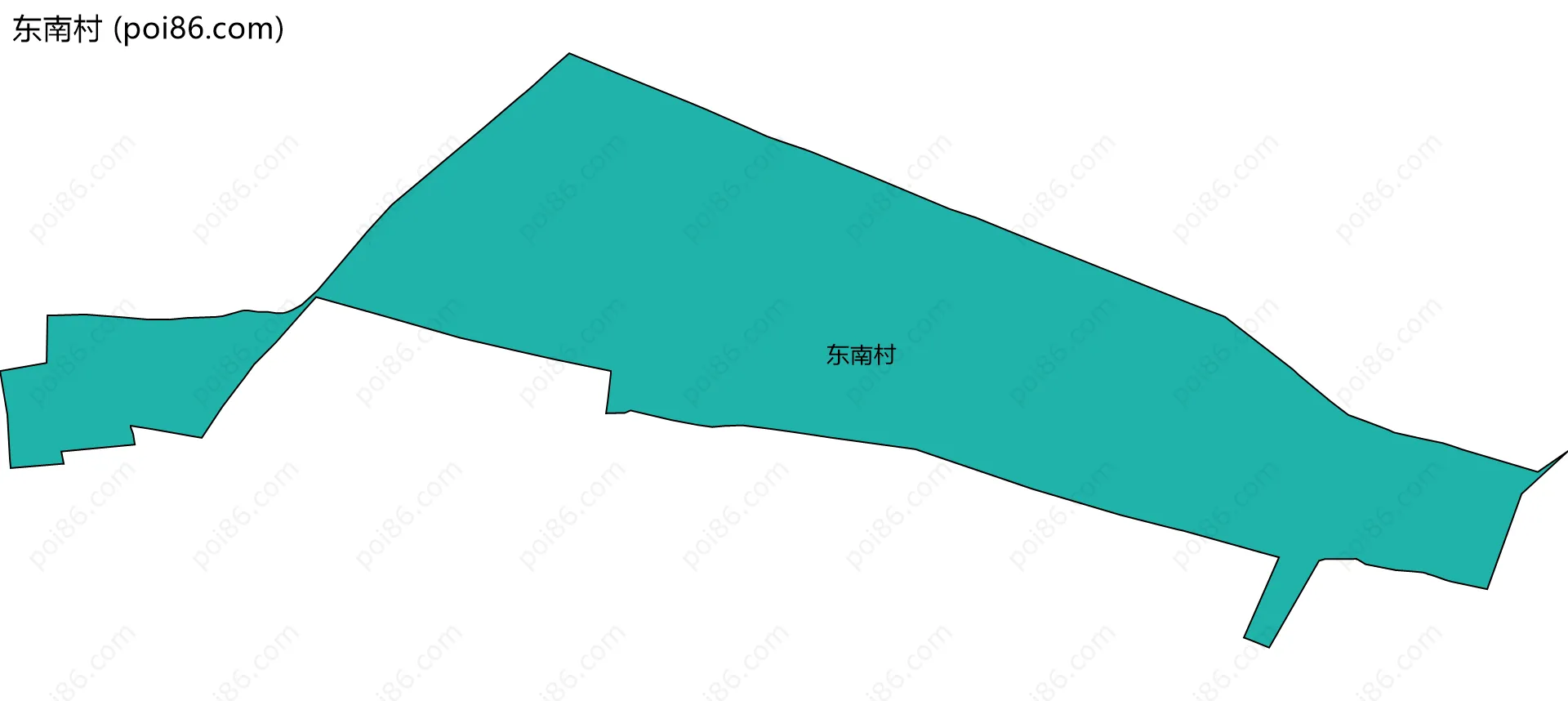 东南村边界地图