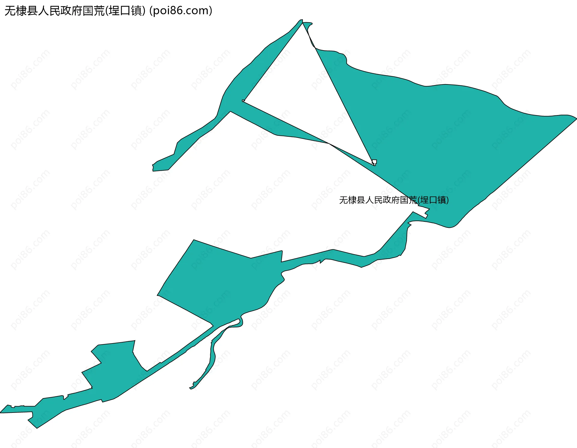 无棣县人民政府国荒(埕口镇)边界地图