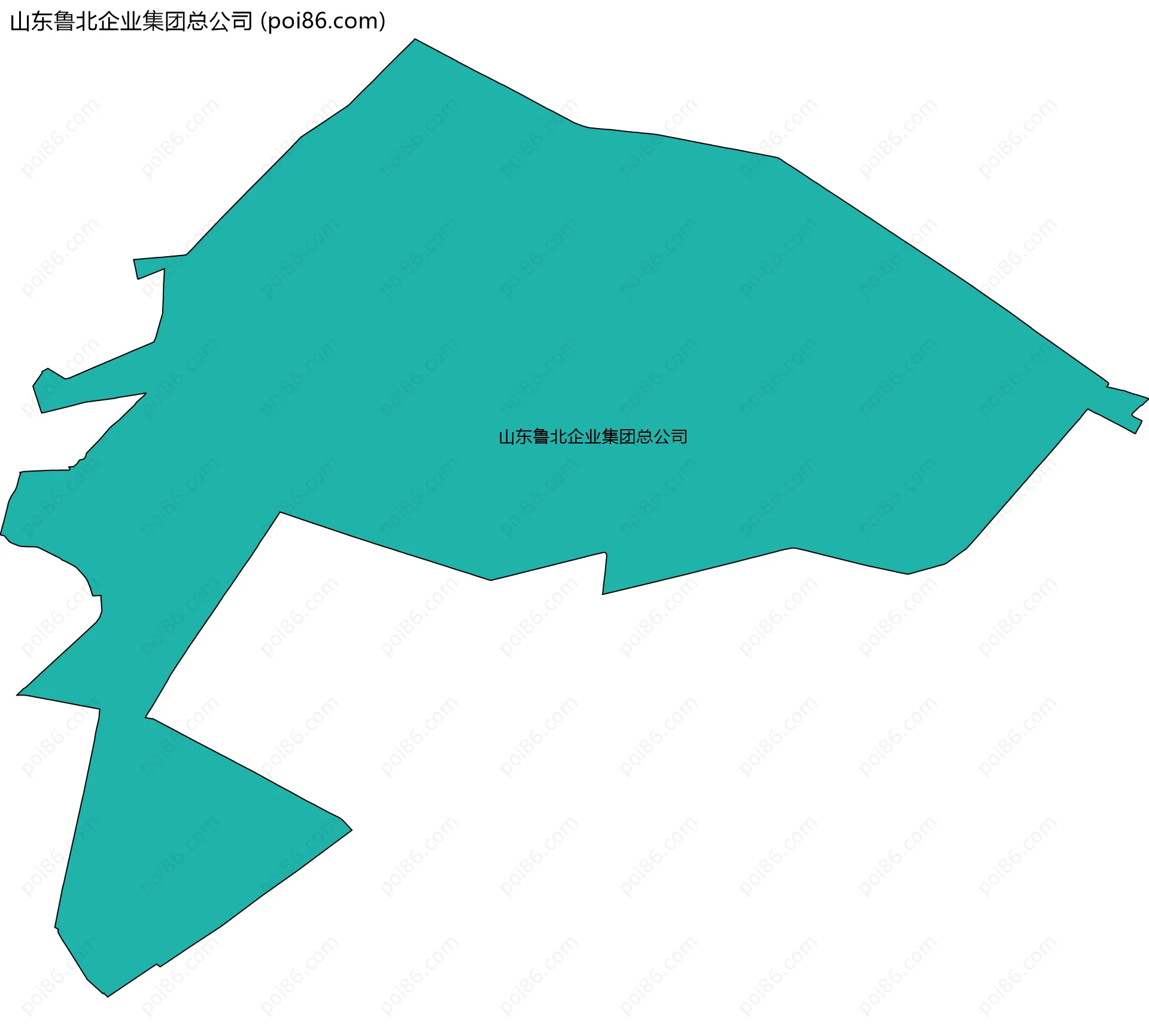 山东鲁北企业集团总公司边界地图