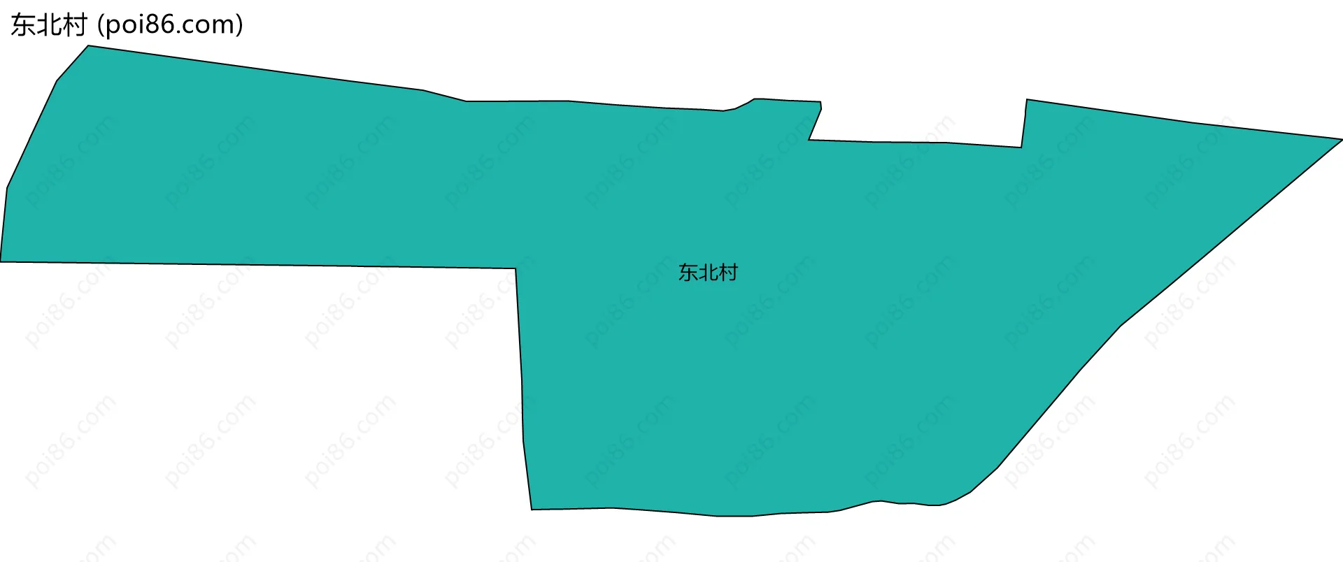东北村边界地图