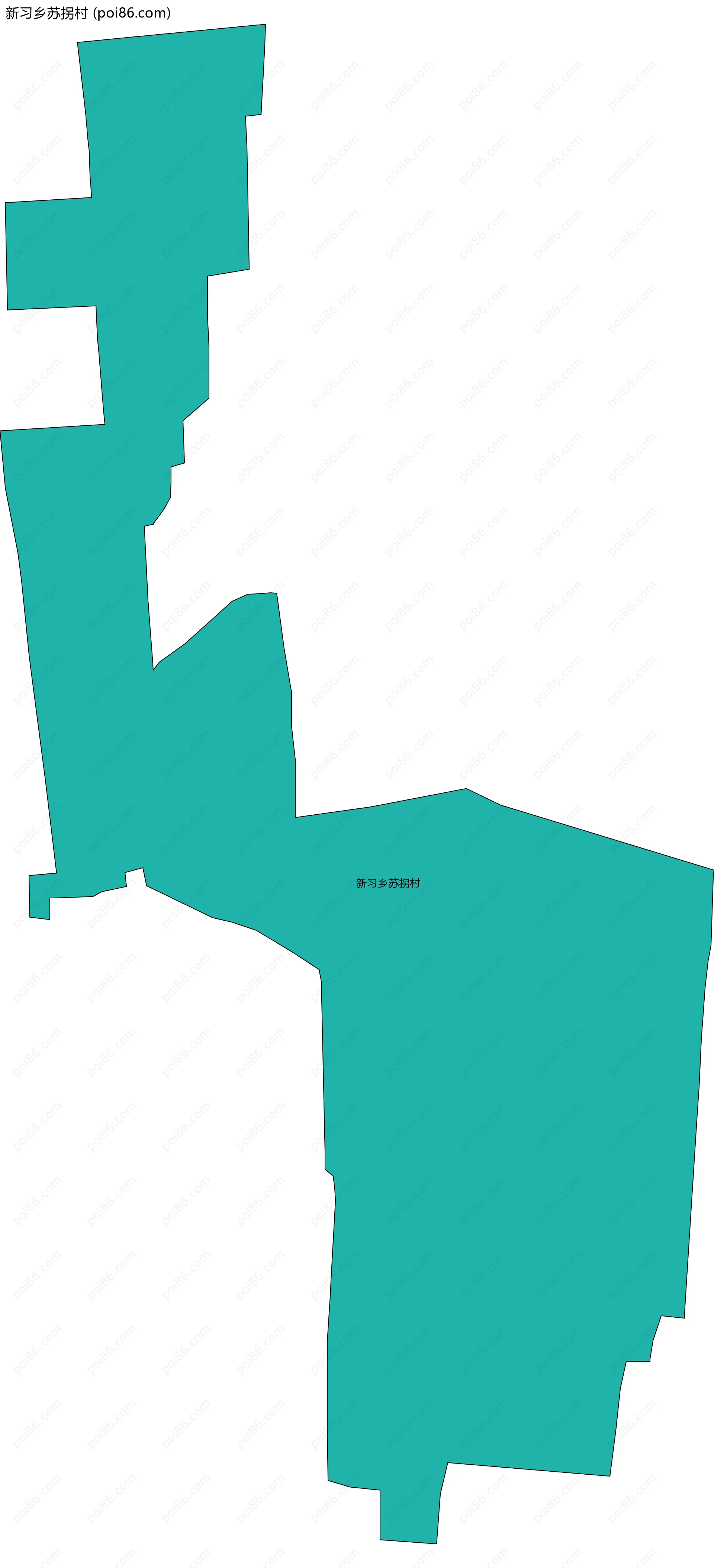 新习乡苏拐村边界地图