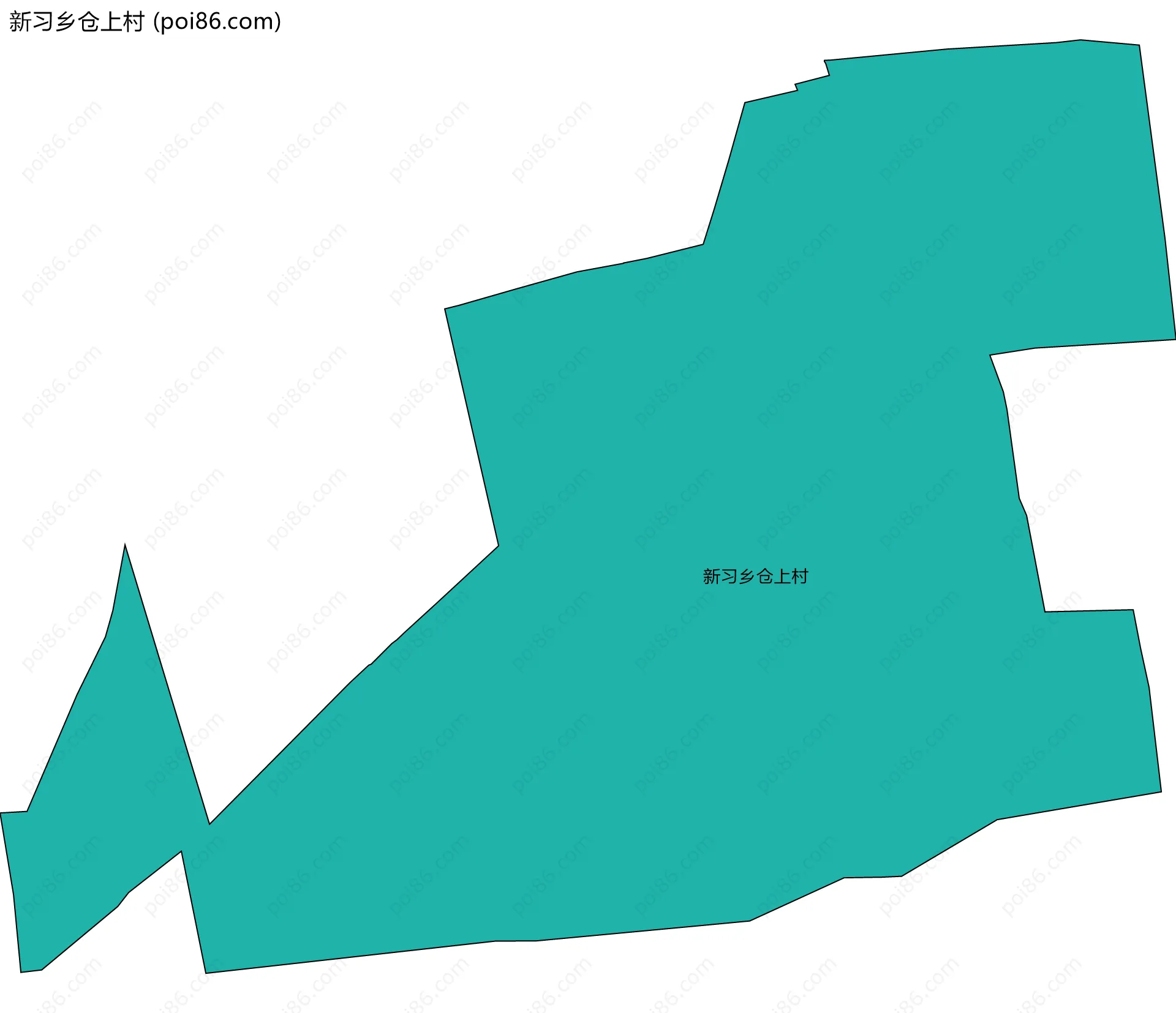 新习乡仓上村边界地图