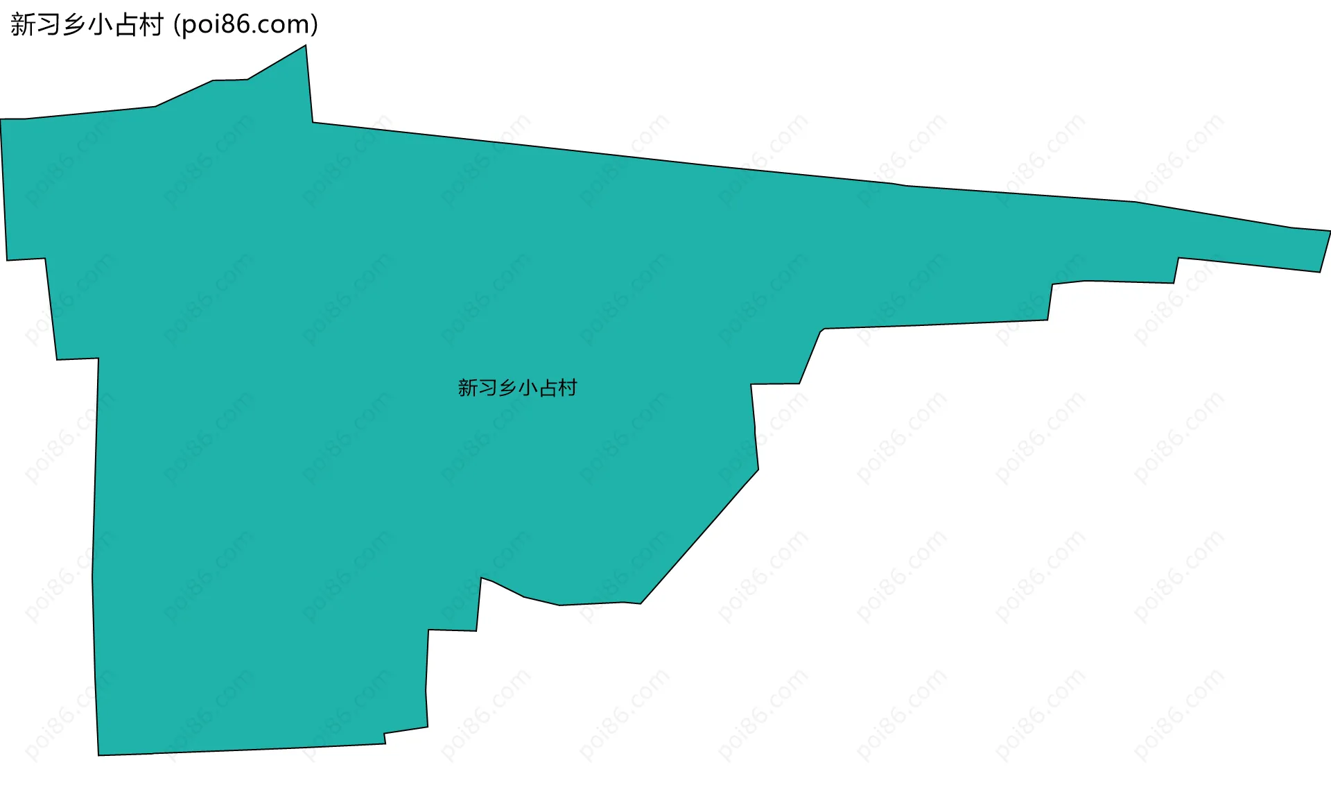 新习乡小占村边界地图