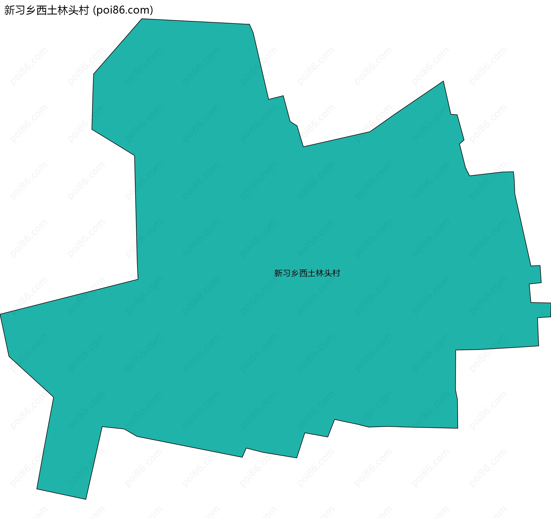 新习乡西土林头村边界地图