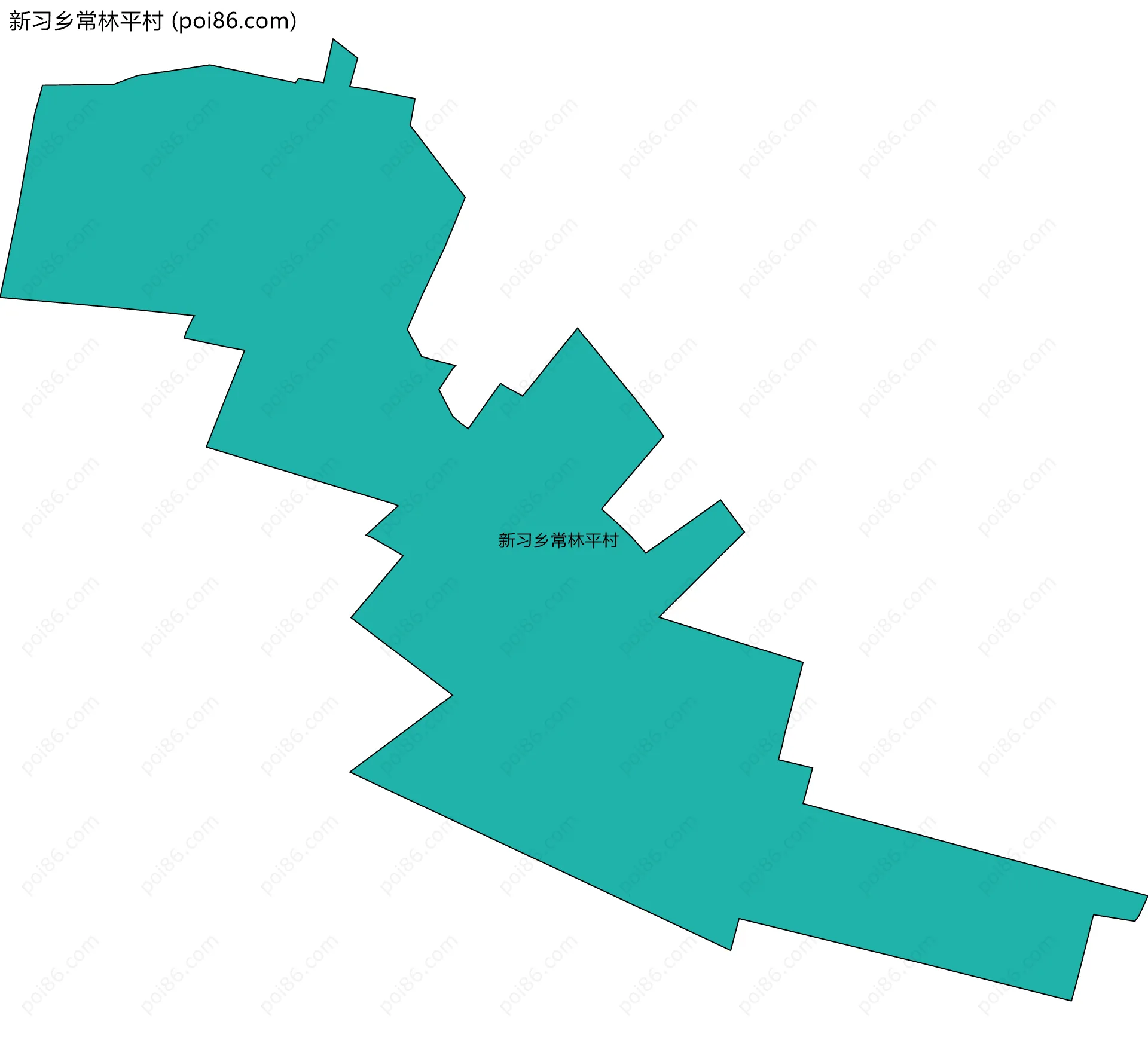 新习乡常林平村边界地图