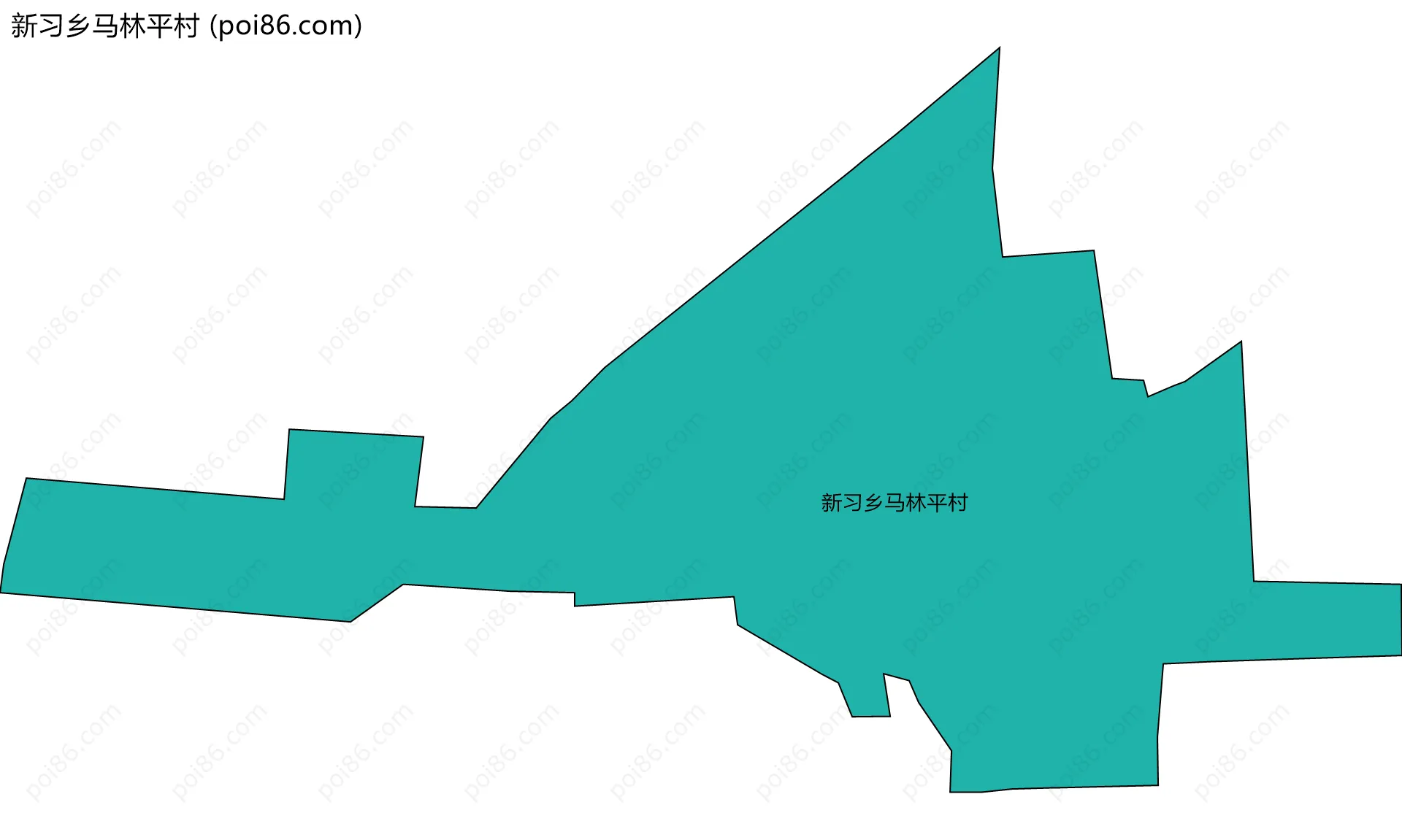 新习乡马林平村边界地图