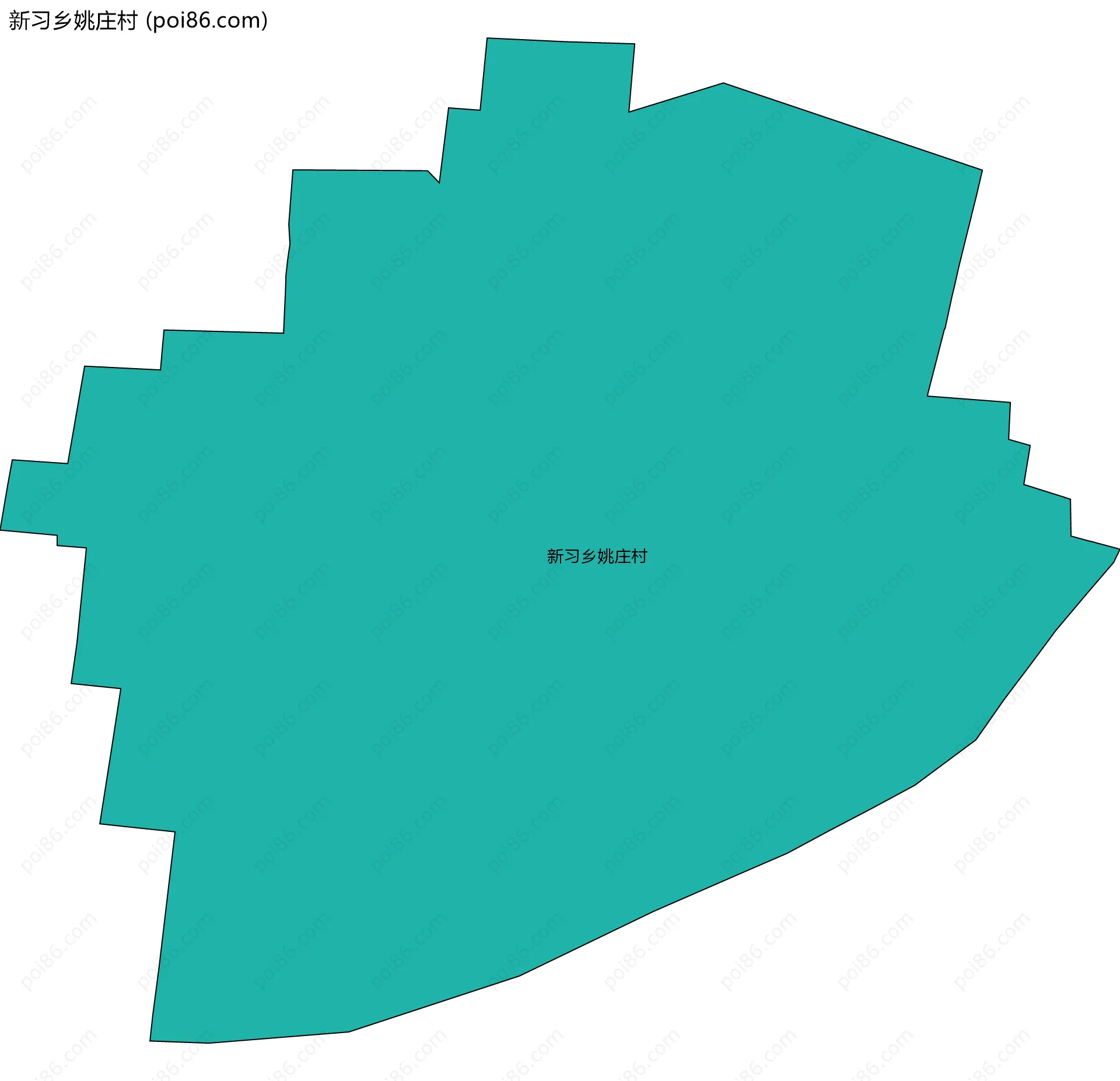 新习乡姚庄村边界地图