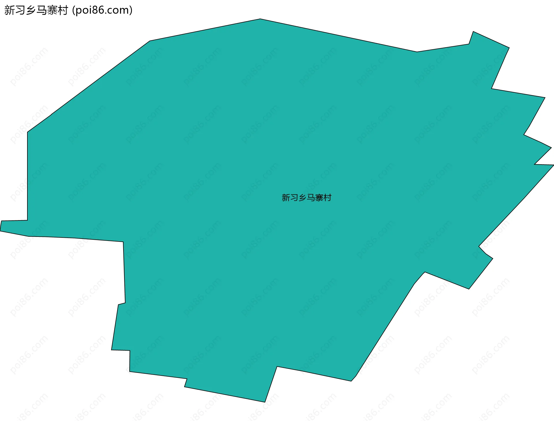 新习乡马寨村边界地图