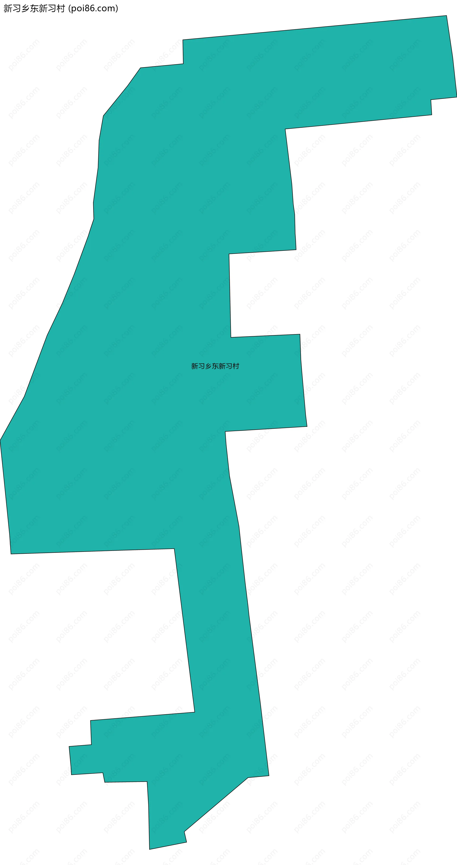 新习乡东新习村边界地图