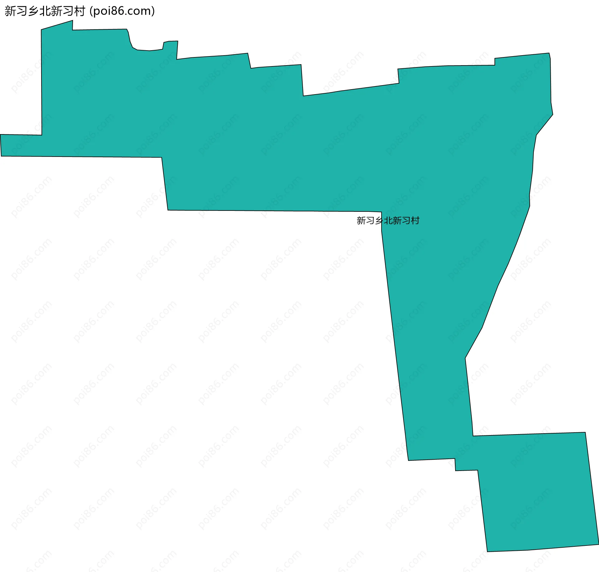 新习乡北新习村边界地图