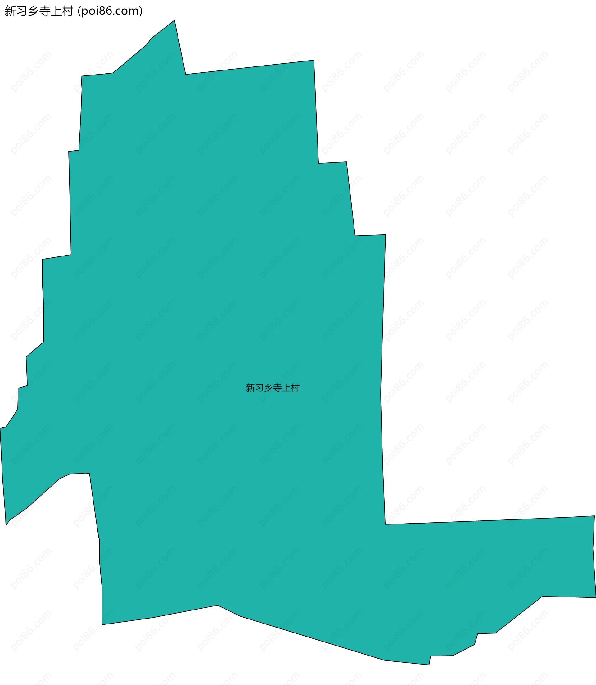 新习乡寺上村边界地图