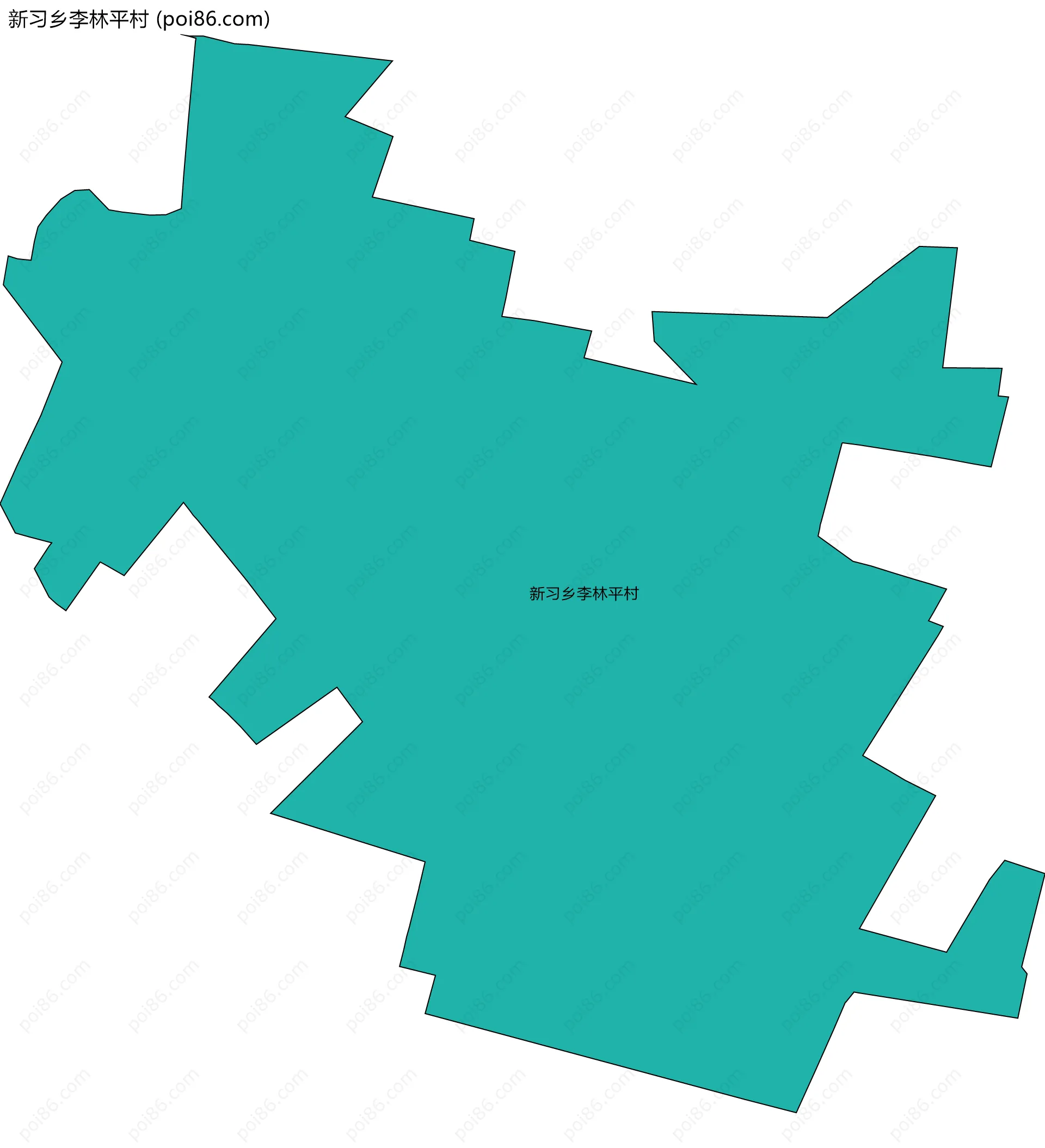 新习乡李林平村边界地图