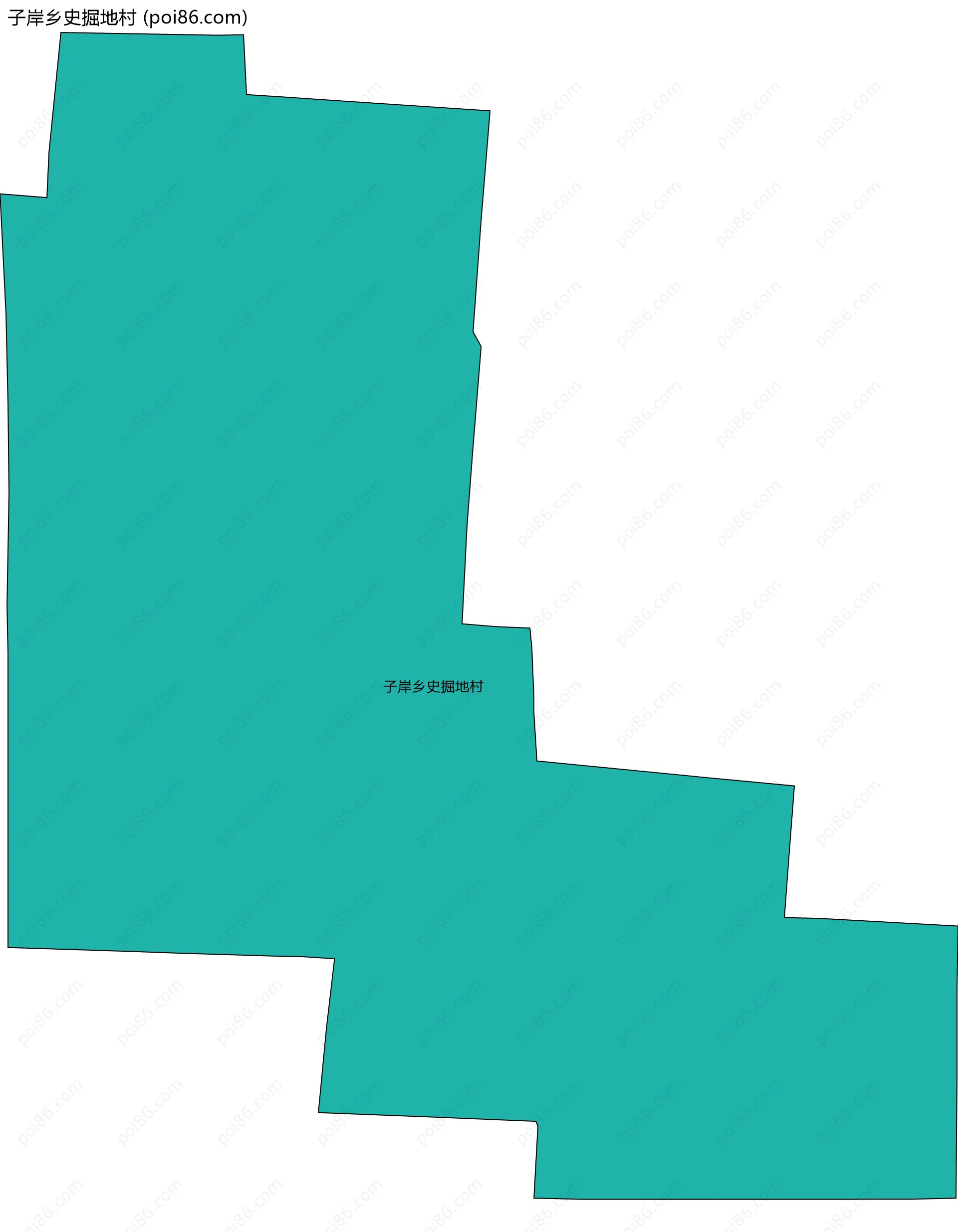 子岸乡史掘地村边界地图